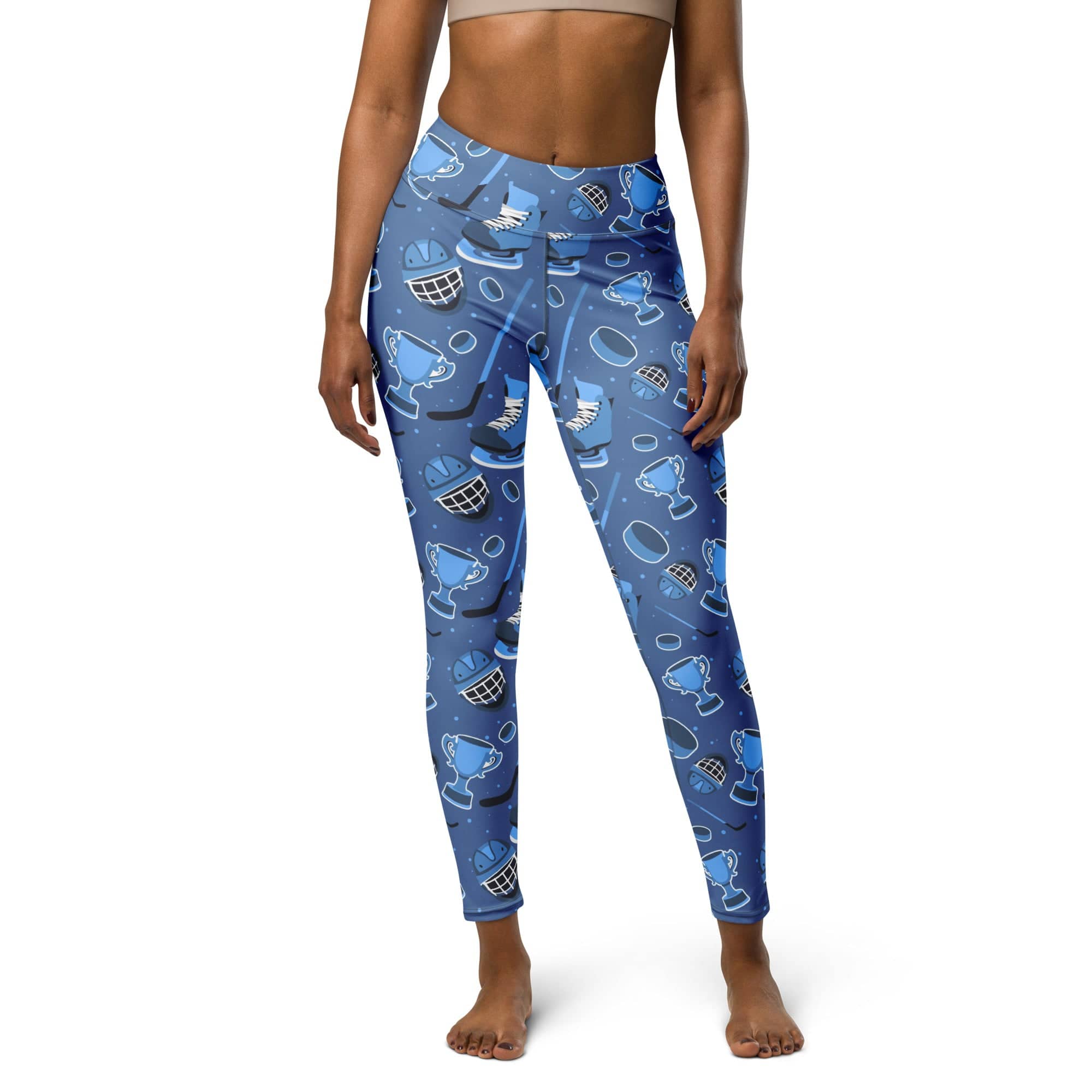 Ice Hockey Yoga Leggings