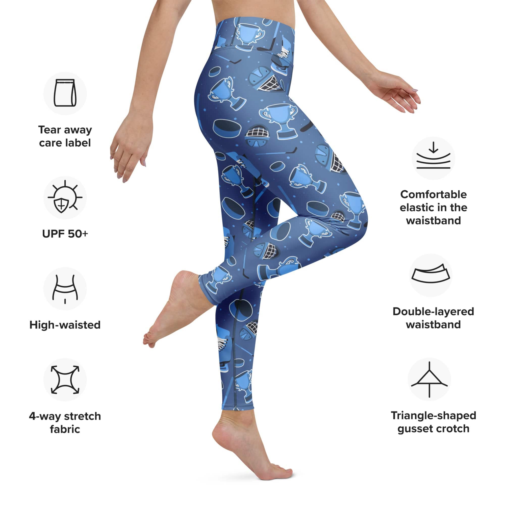 Ice Hockey Yoga Leggings