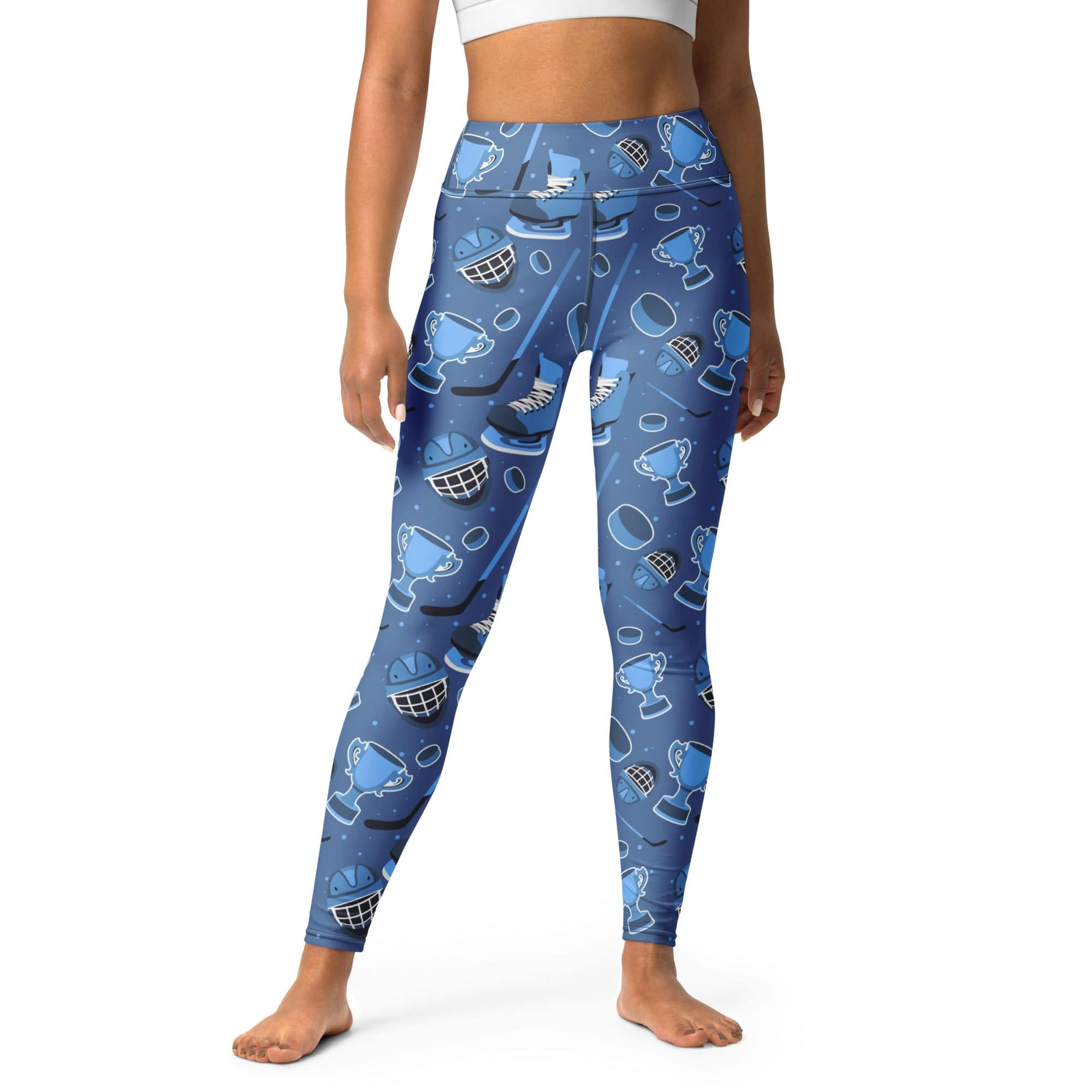Ice Hockey Yoga Leggings
