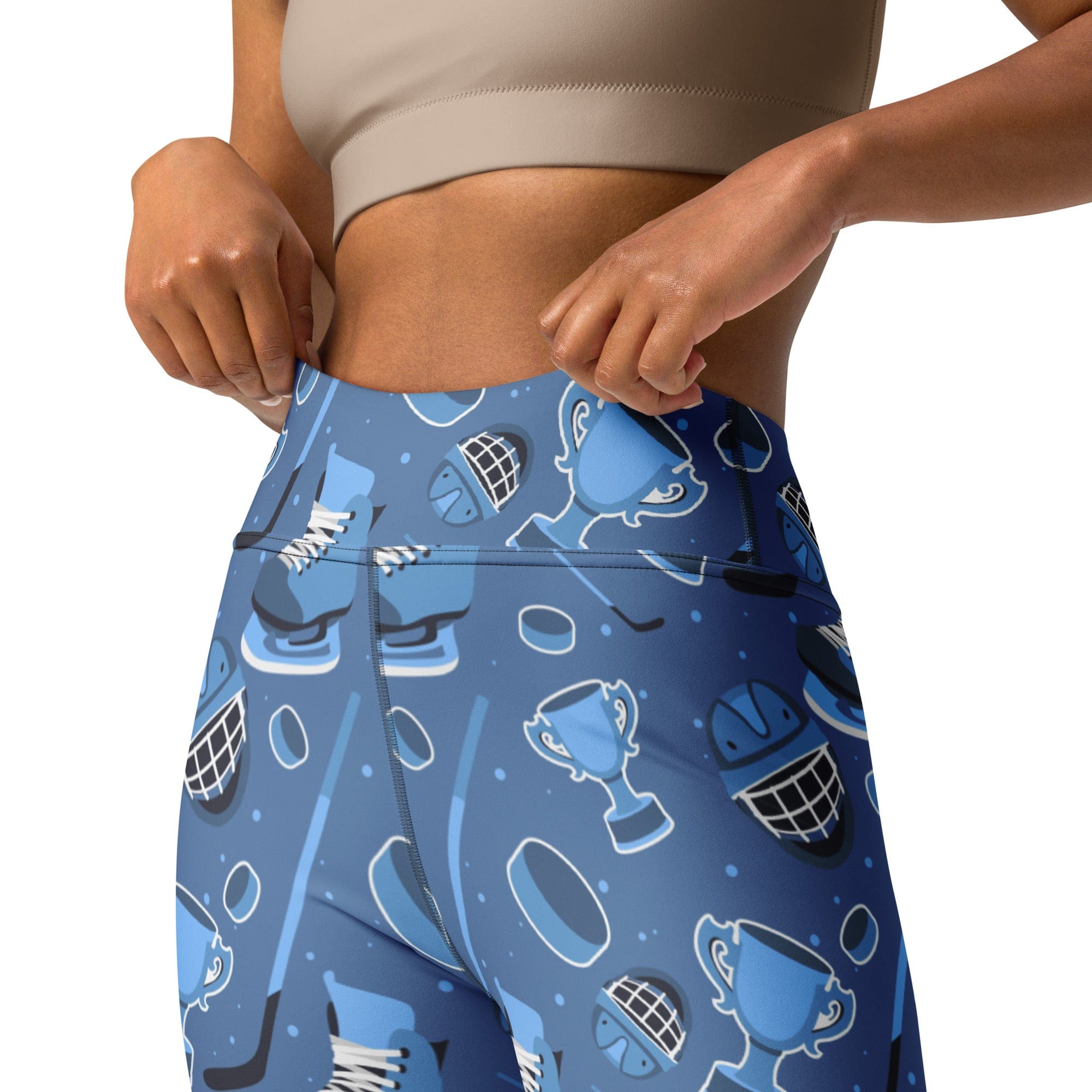 Ice Hockey Yoga Leggings