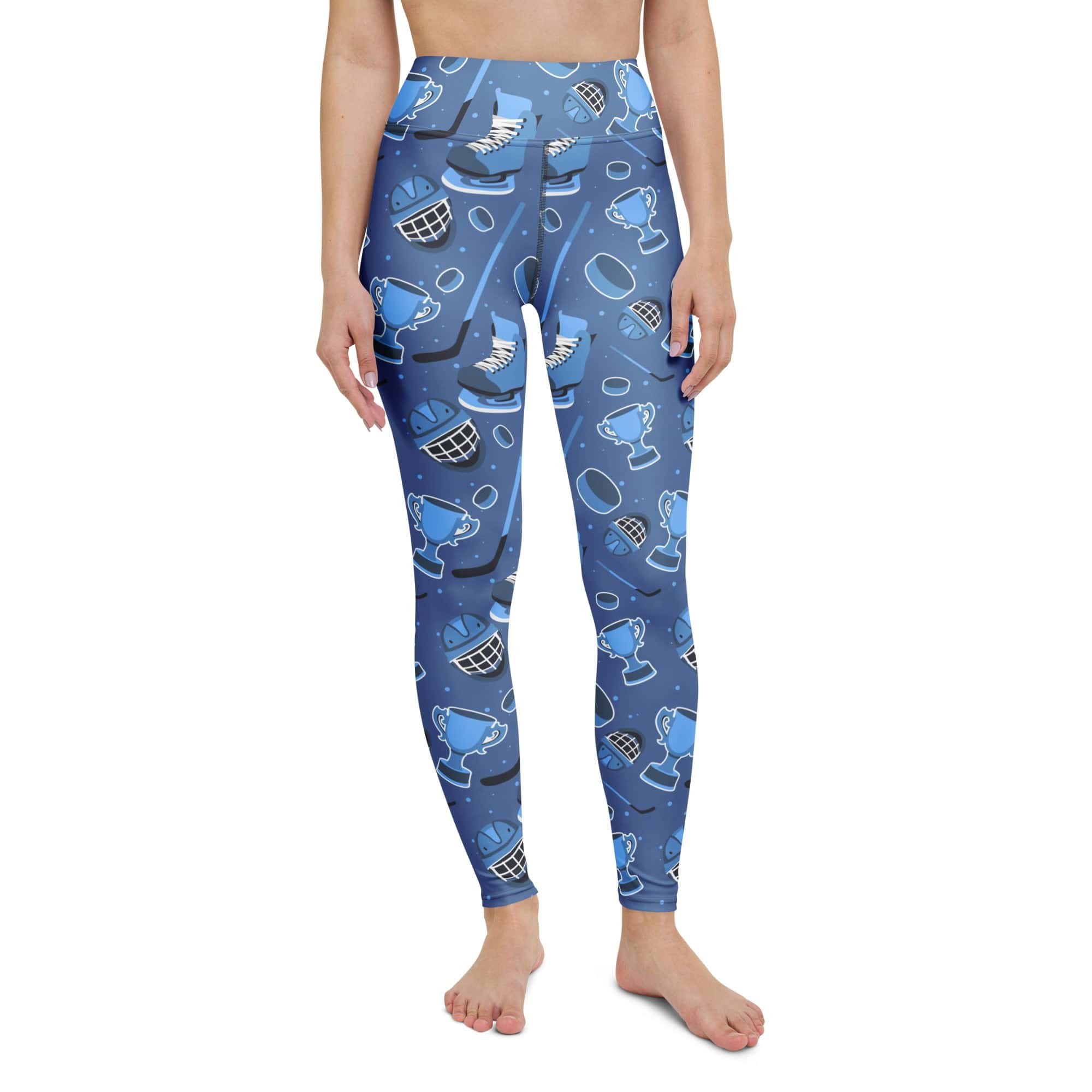 Ice Hockey Yoga Leggings