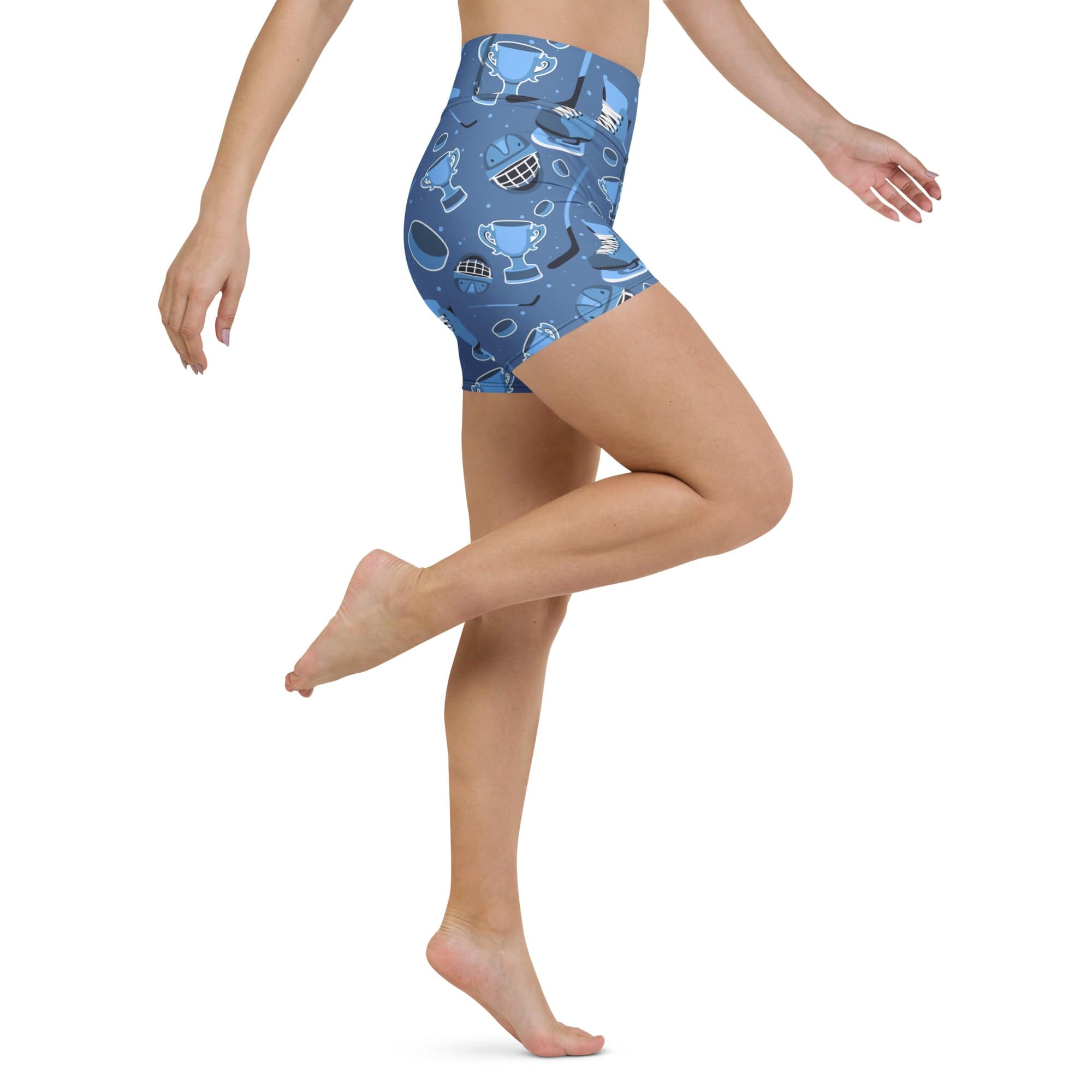 Ice Hockey Yoga Shorts