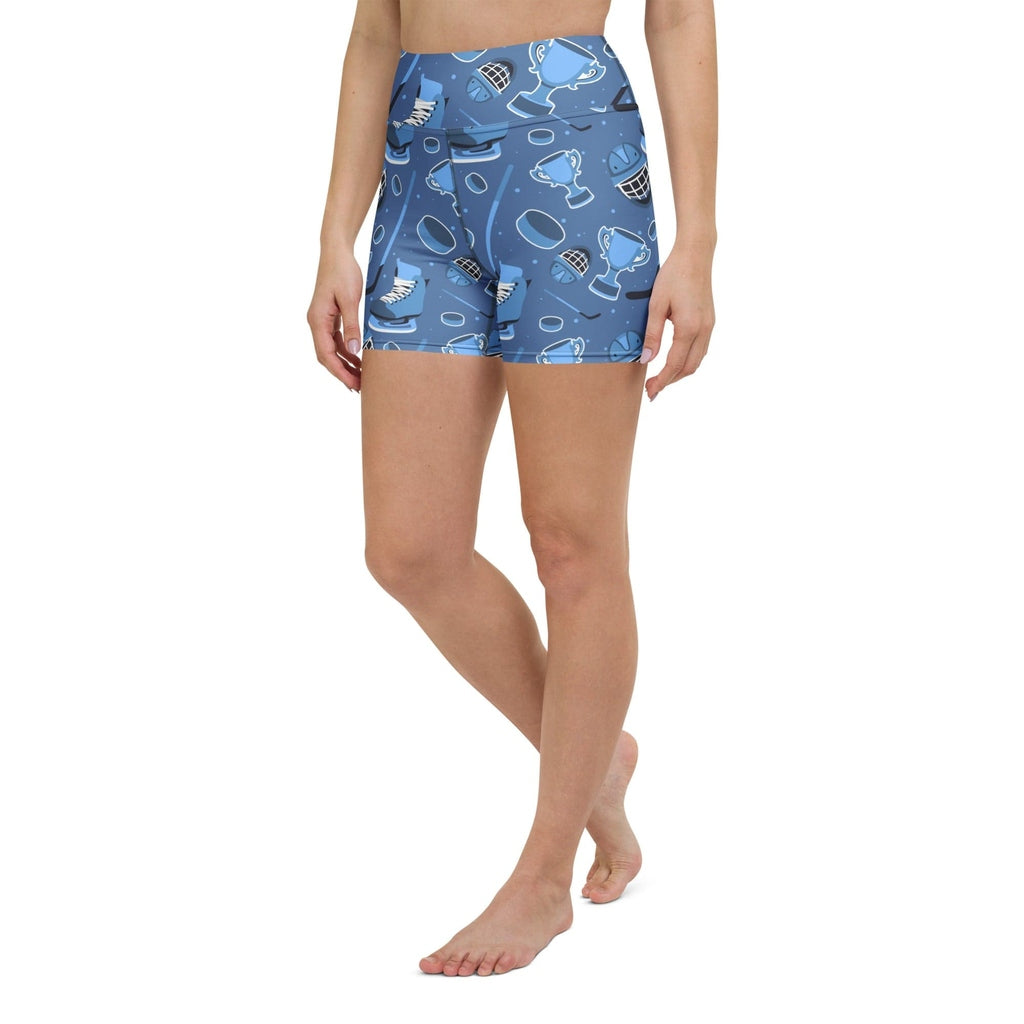 Ice Hockey Yoga Shorts
