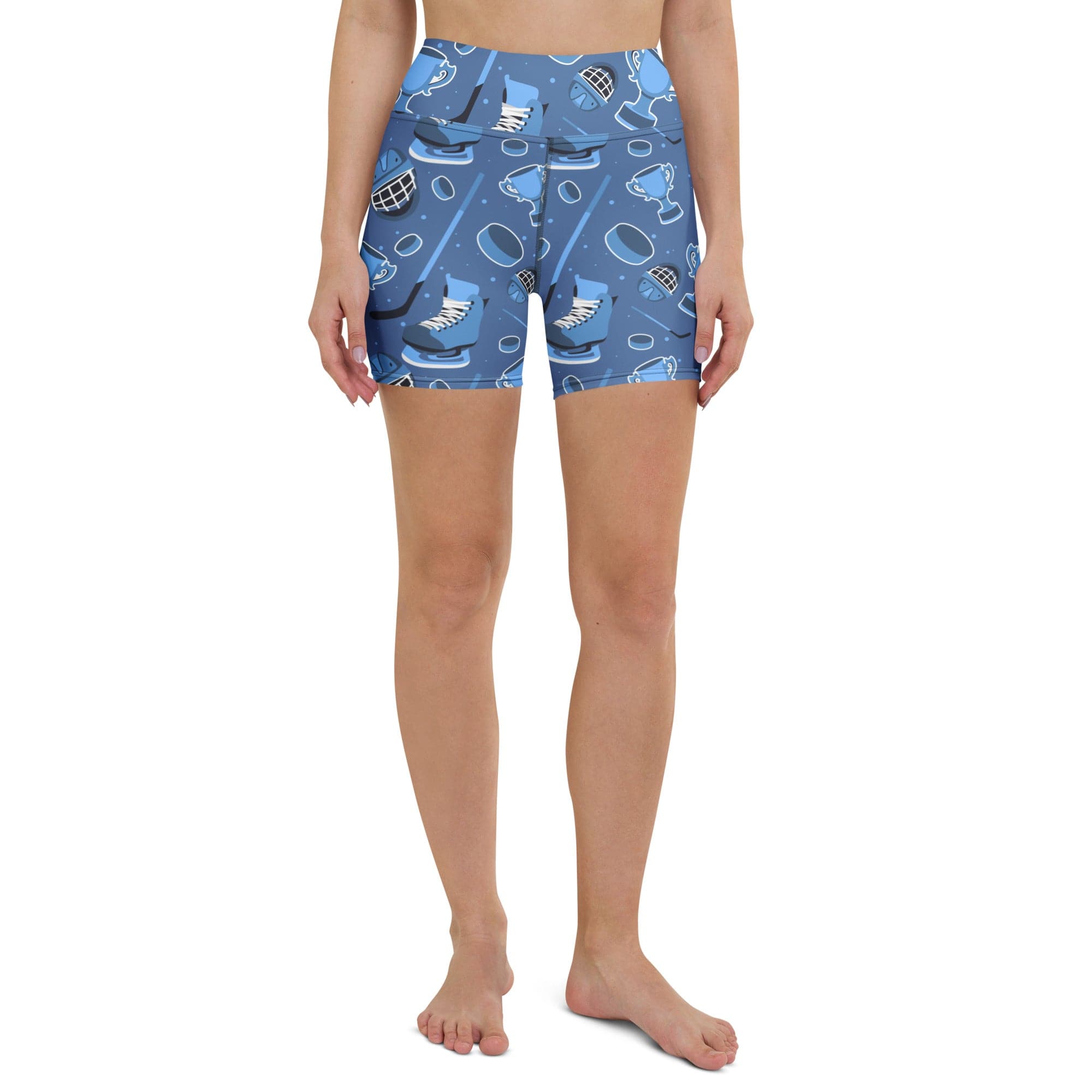 Ice Hockey Yoga Shorts