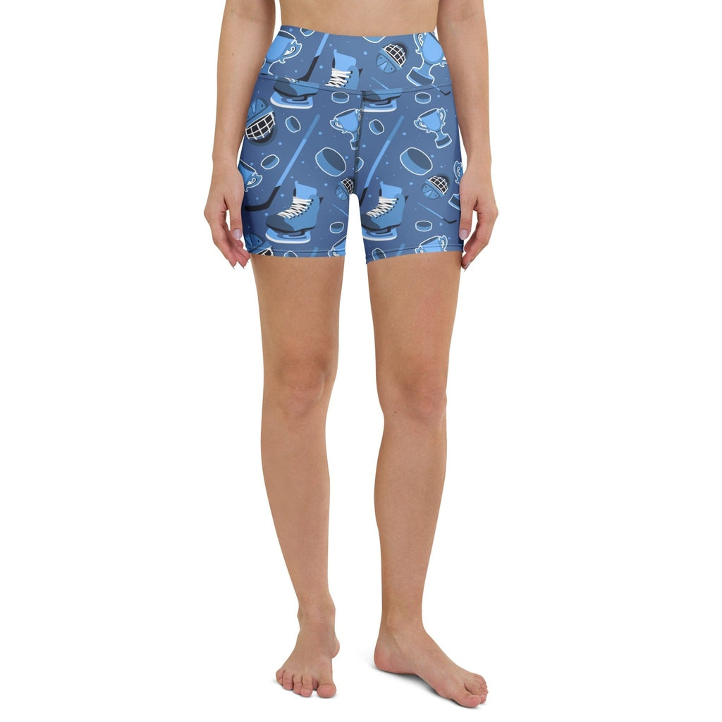 Ice Hockey Yoga Shorts