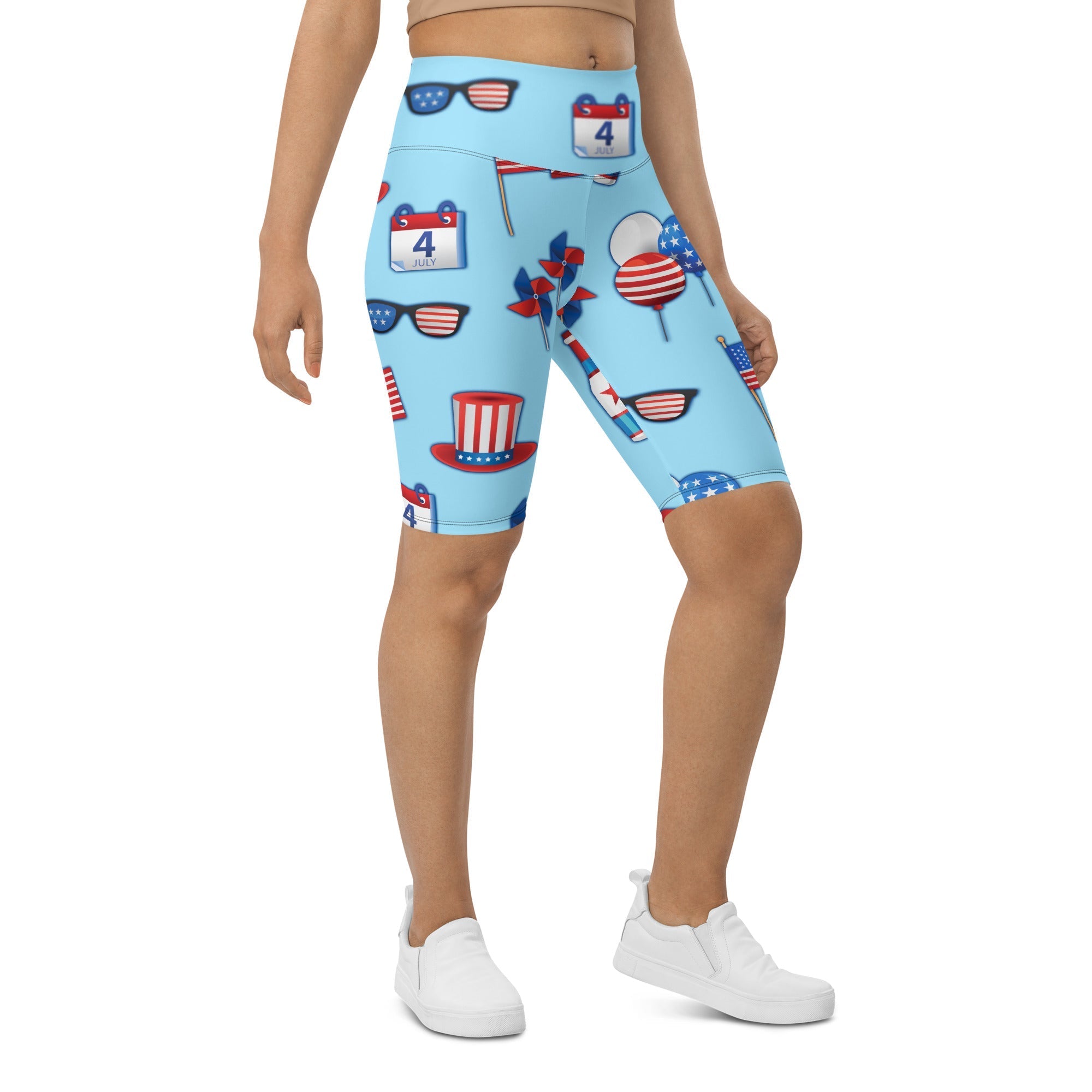 Independence Day Biker Shorts