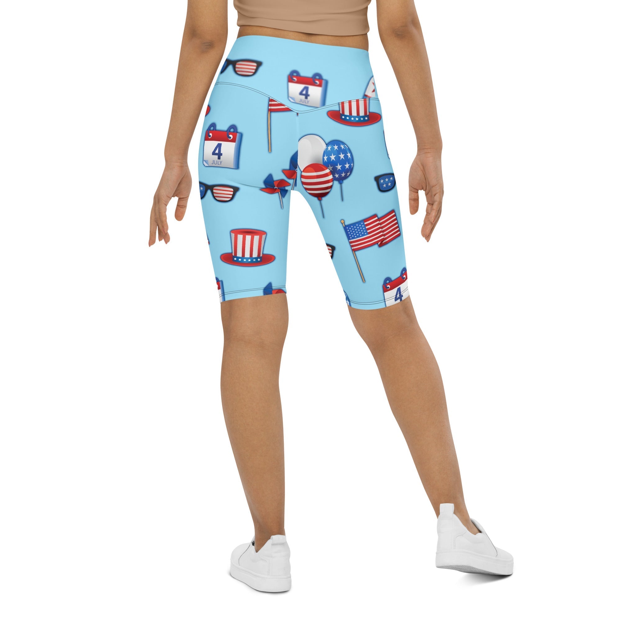 Independence Day Biker Shorts