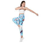 Independence Day Crossover Leggings With Pockets