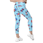 Independence Day Leggings With Pockets