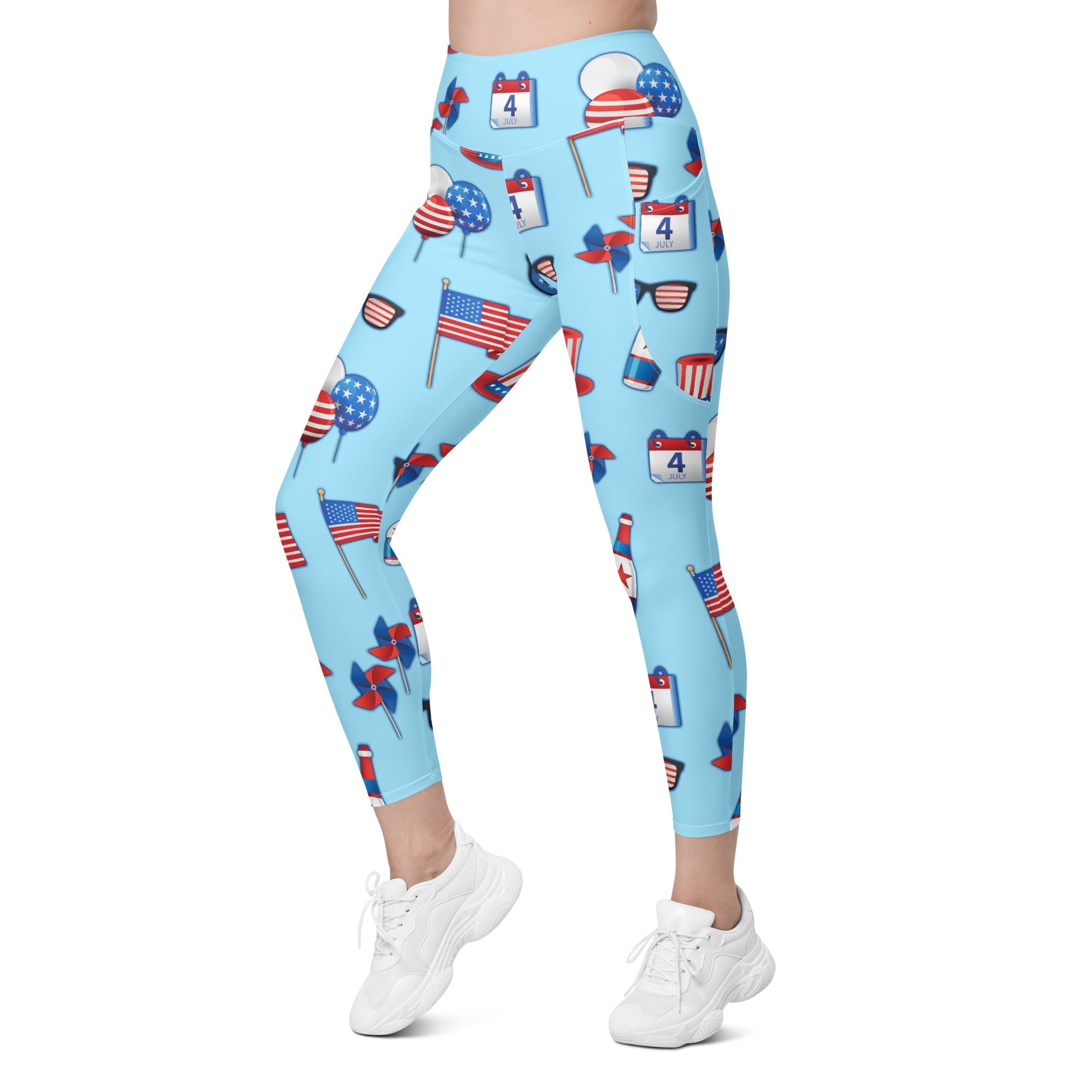 Independence Day Leggings With Pockets