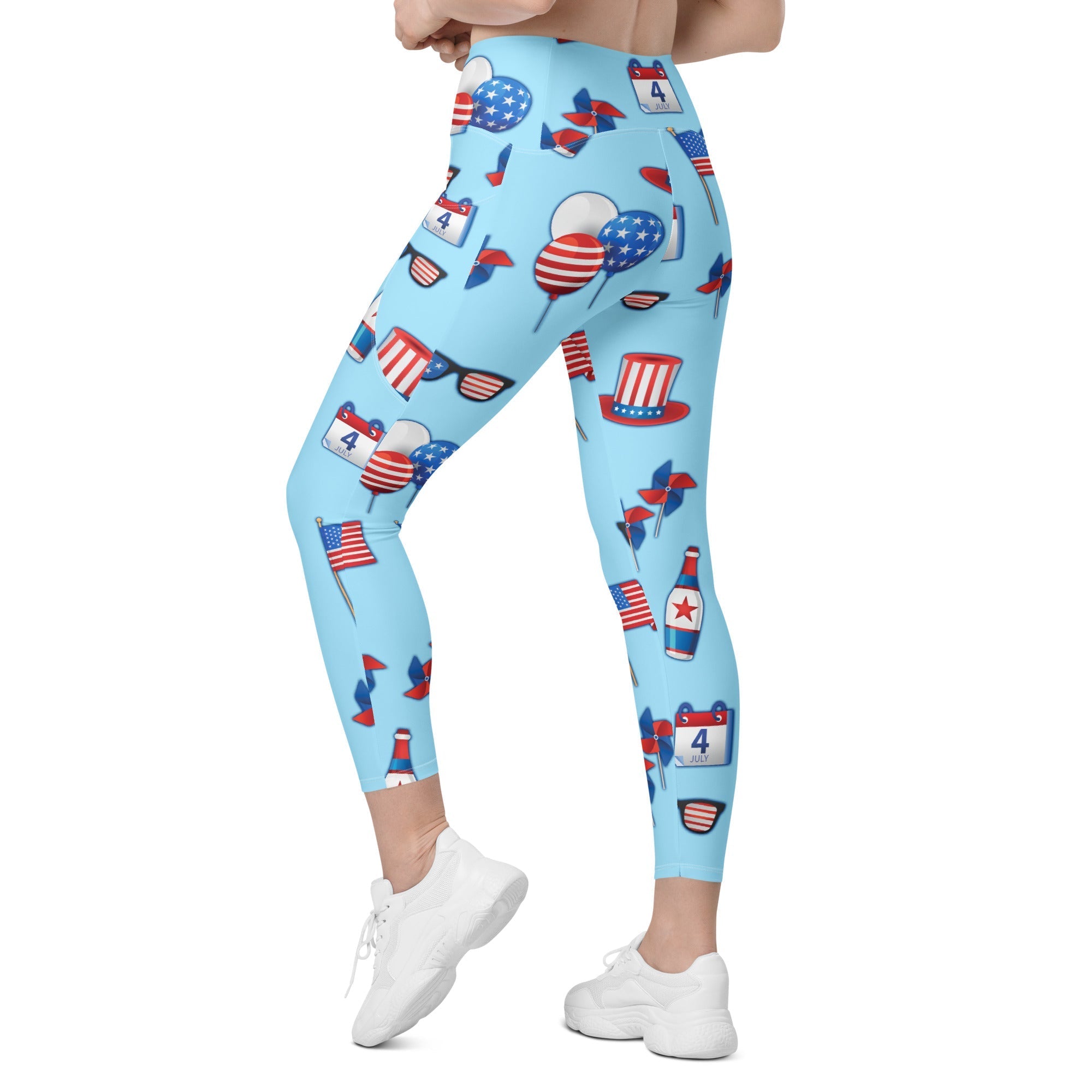 Independence Day Leggings With Pockets