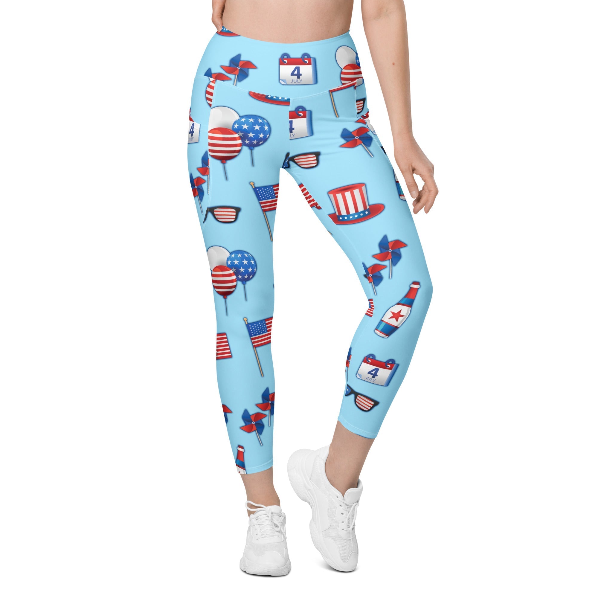 Independence Day Leggings With Pockets