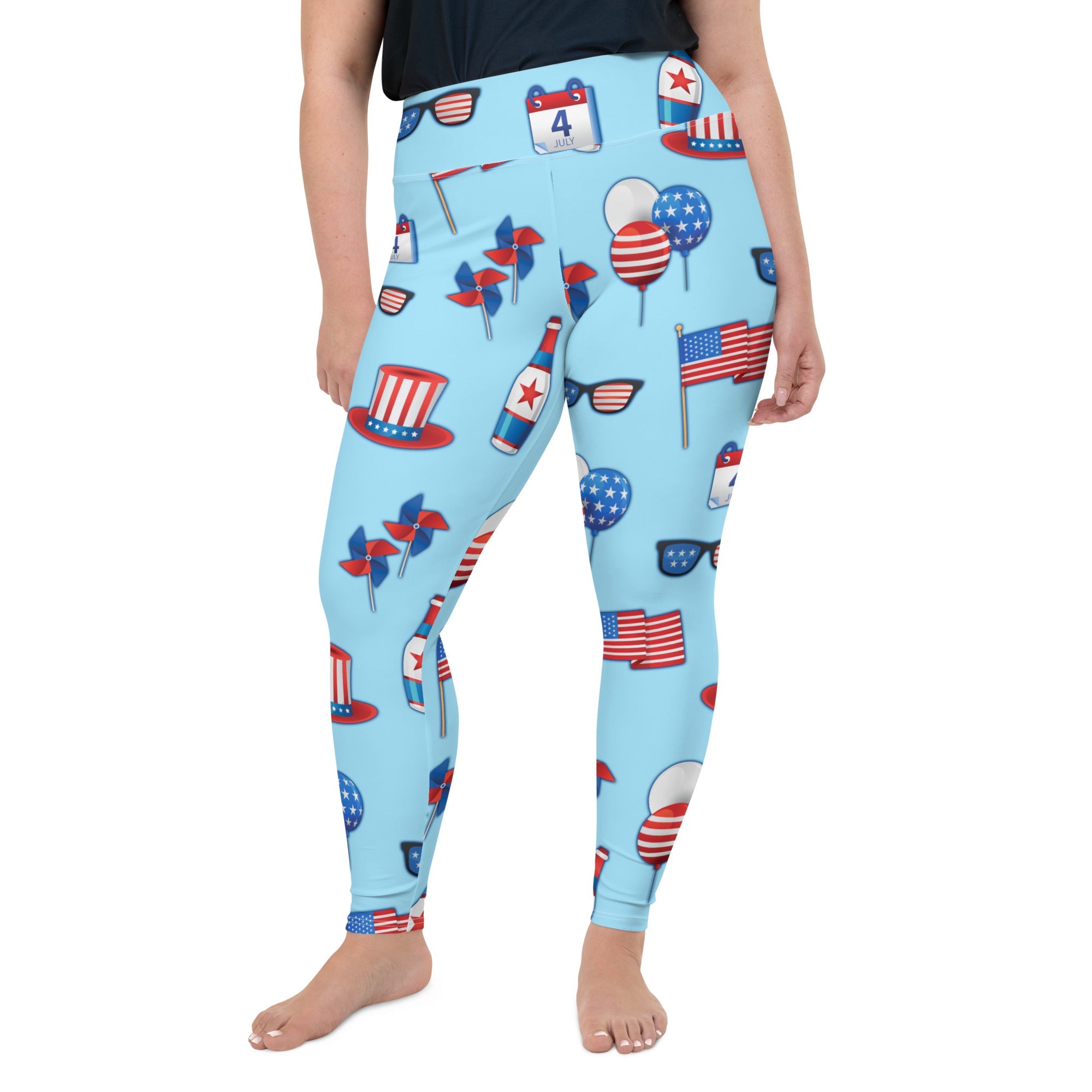 Independence Day Plus Size Leggings