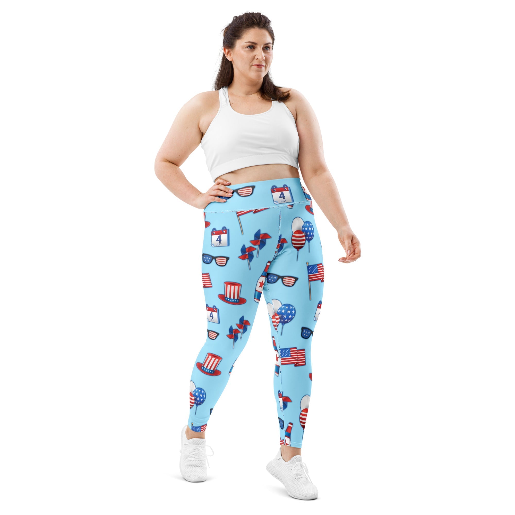 Independence Day Plus Size Leggings