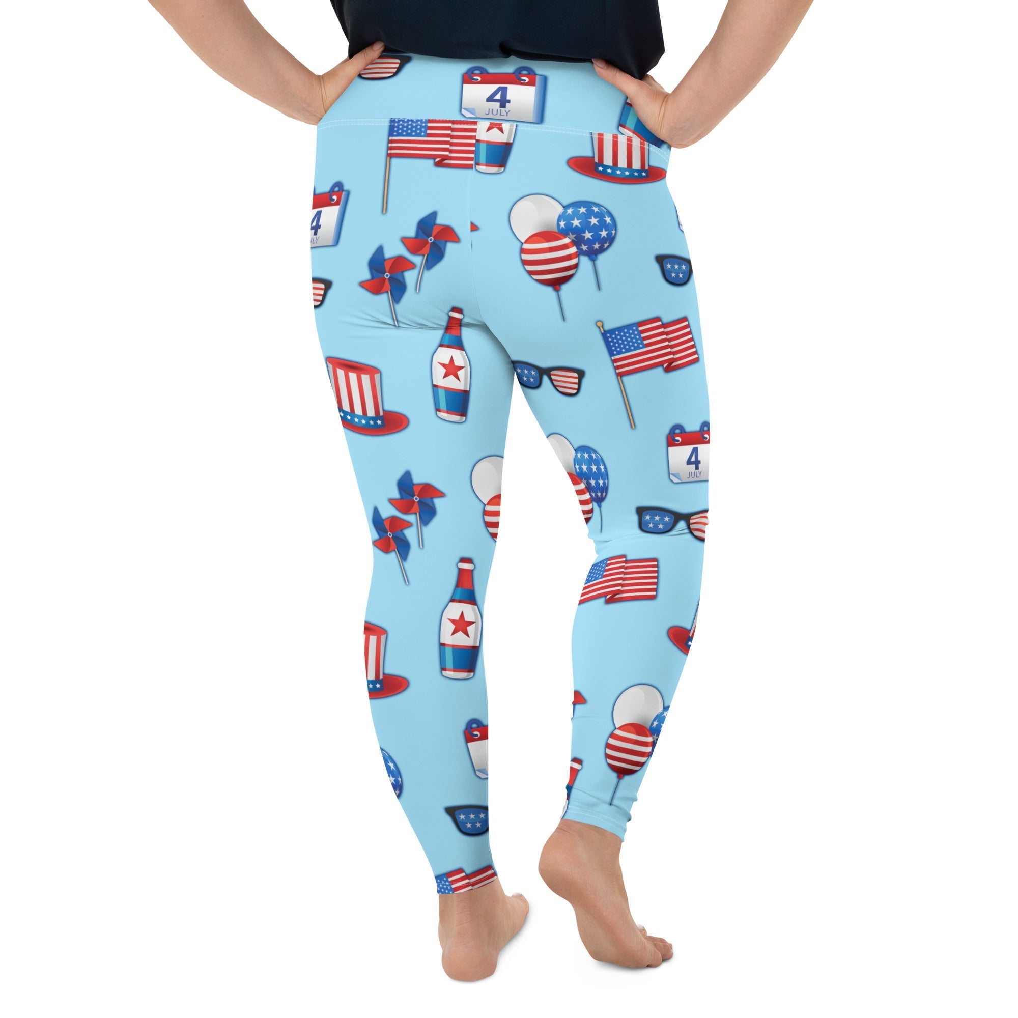 Independence Day Plus Size Leggings