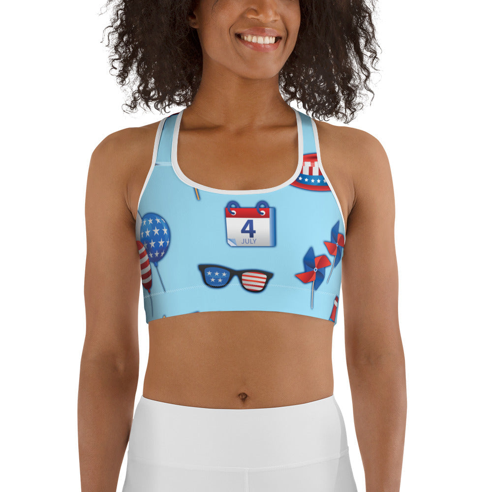 Independence Day Sports Bra