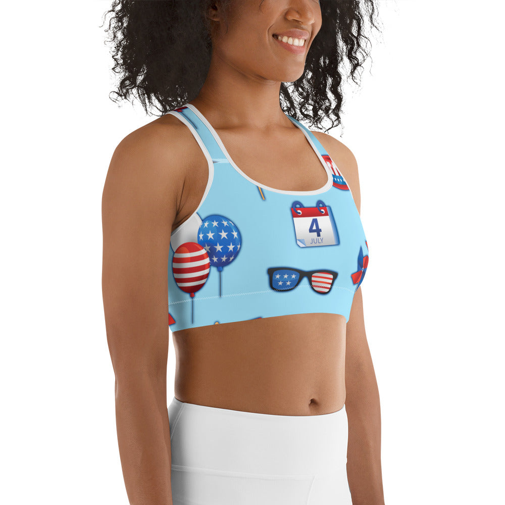 Independence Day Sports Bra