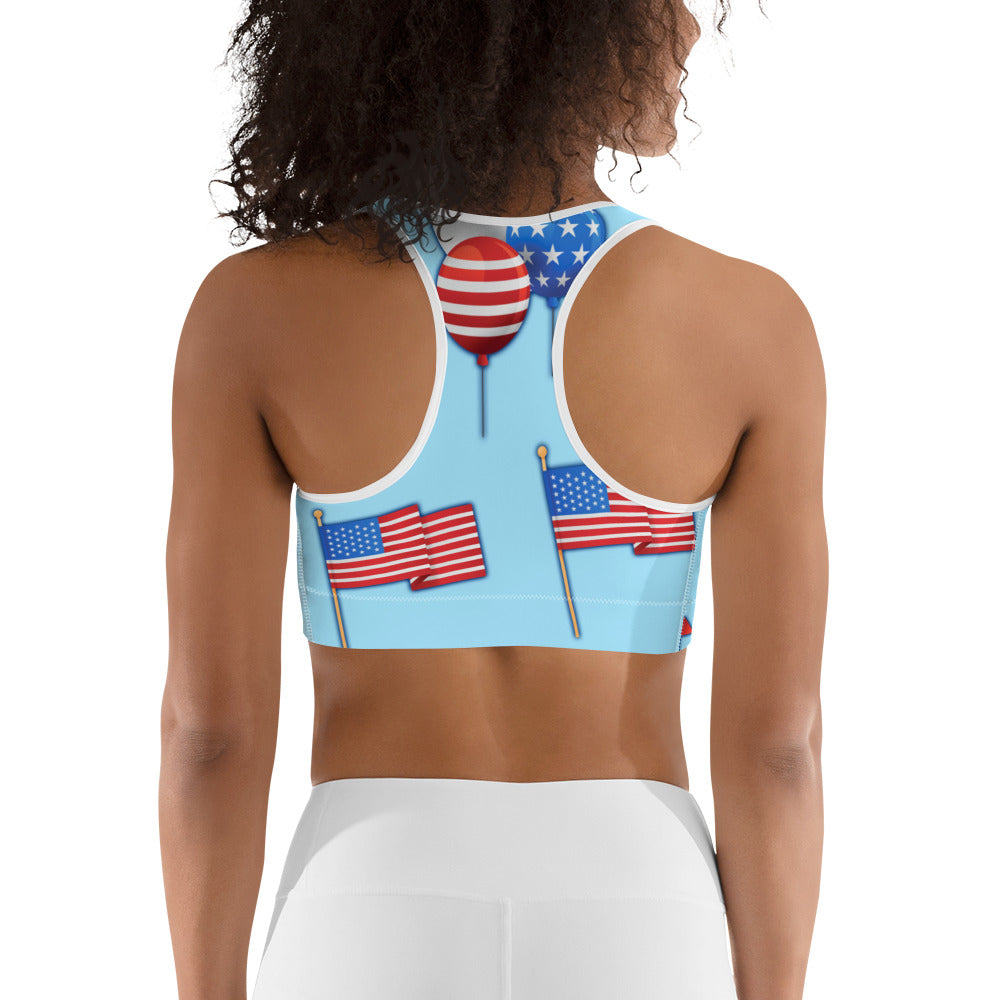 Independence Day Sports Bra