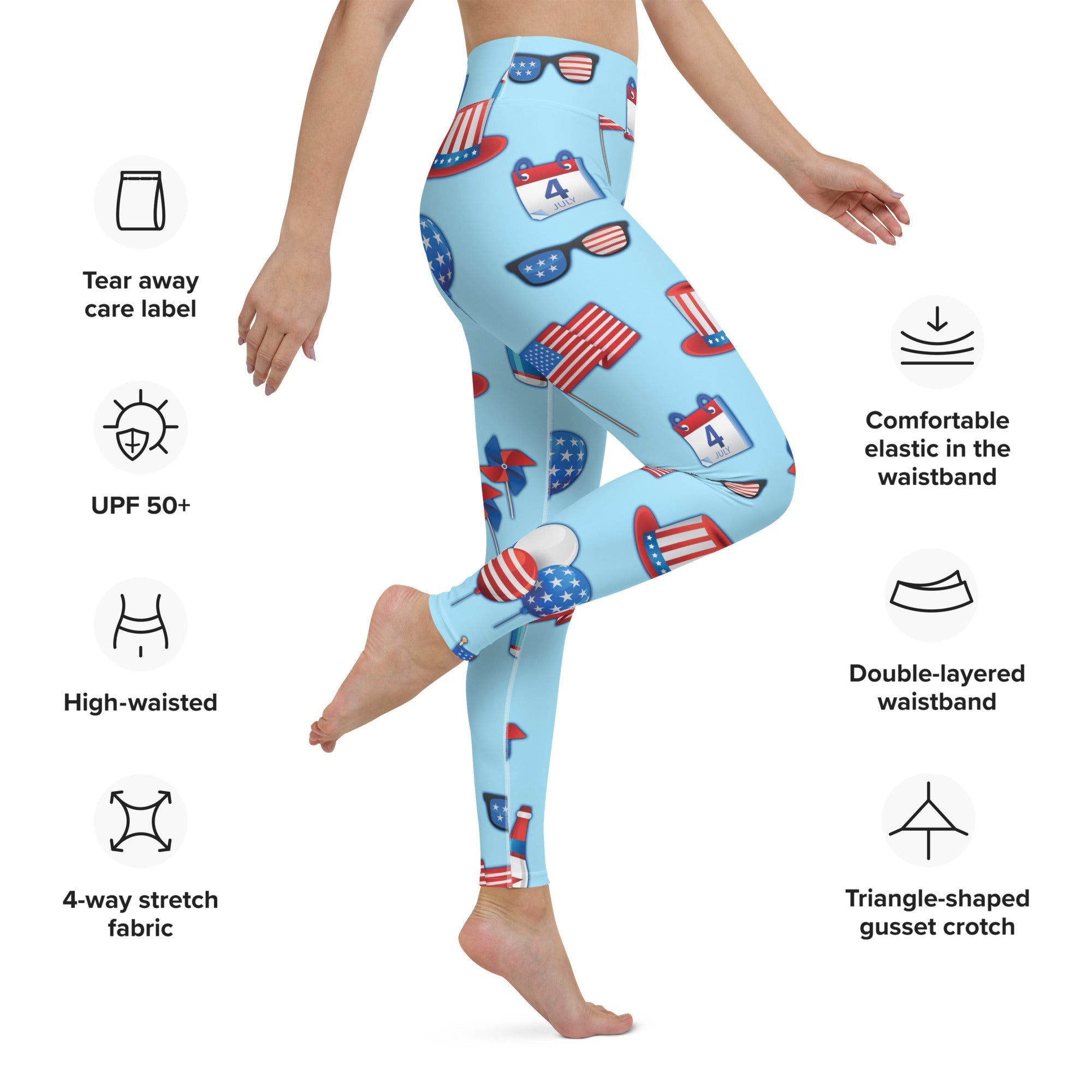 Independence Day Yoga Leggings