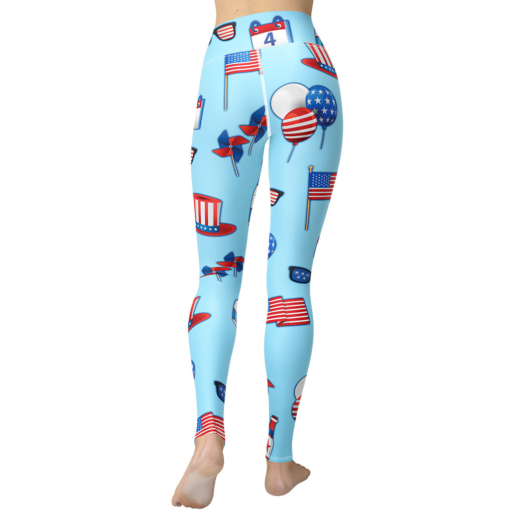 Independence Day Yoga Leggings