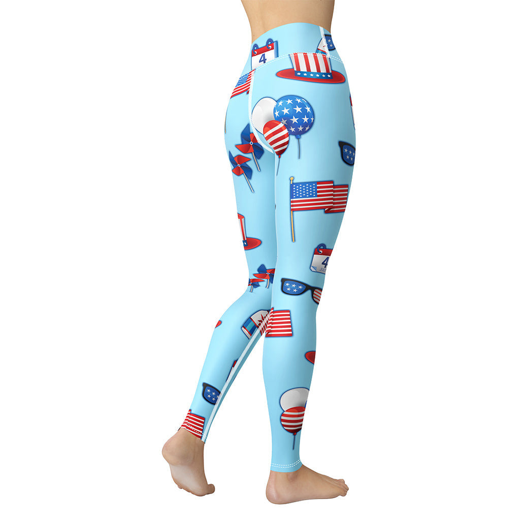 Independence Day Yoga Leggings