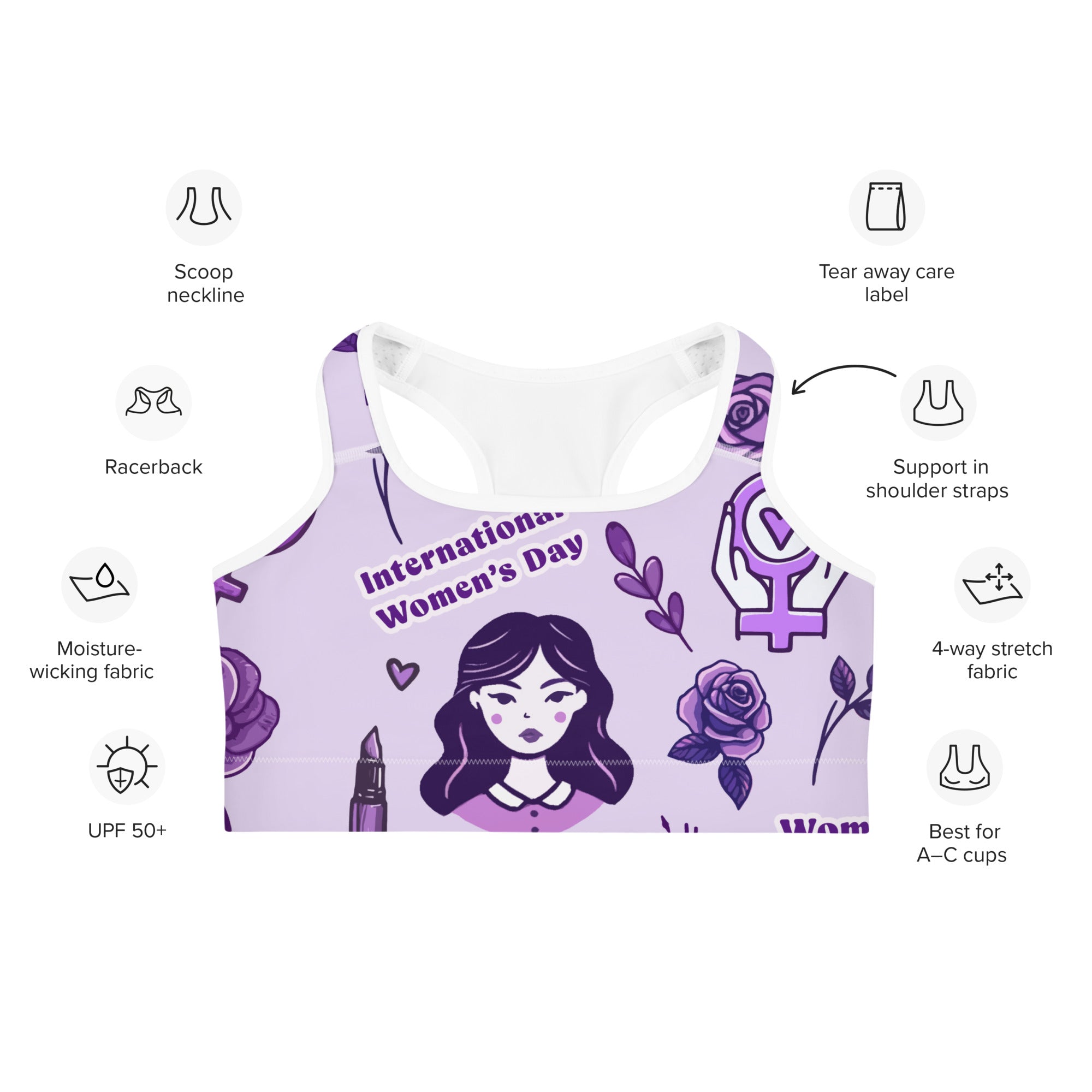 International Women's Day Sports Bra