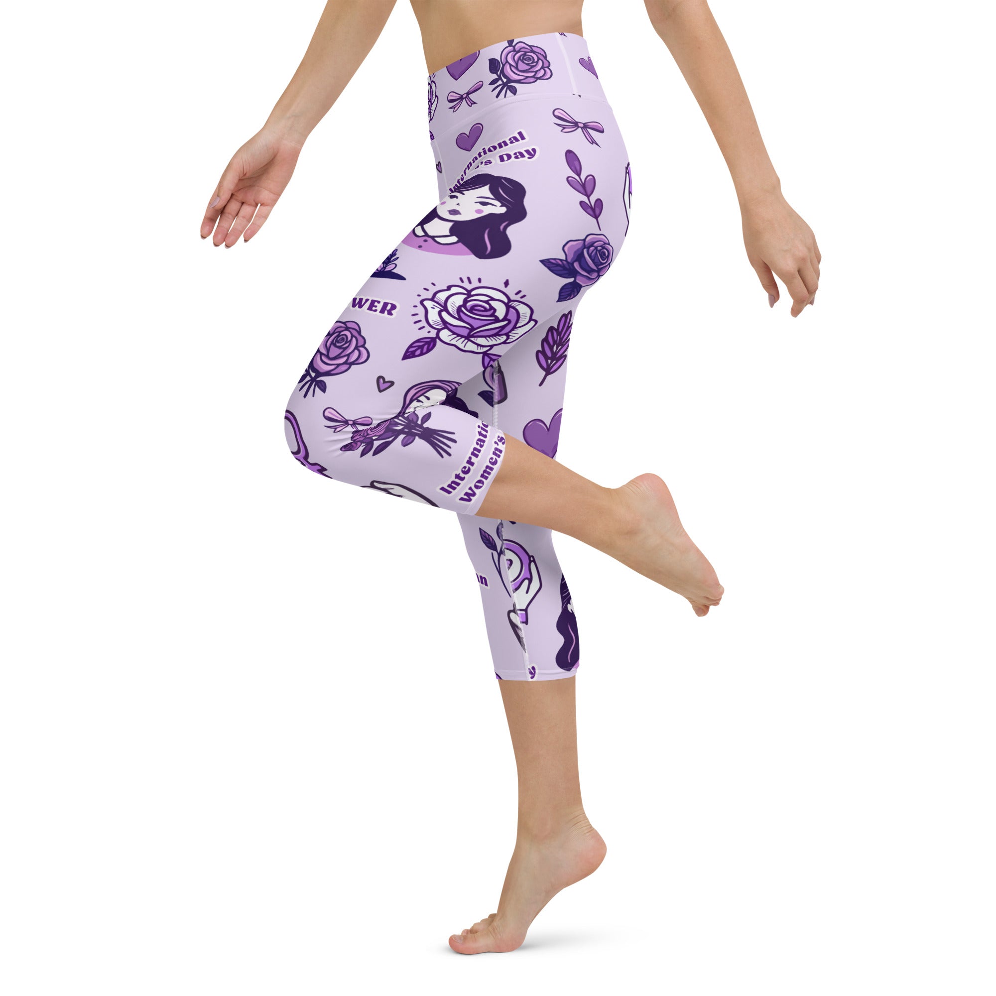 International Women's Day Yoga Capris