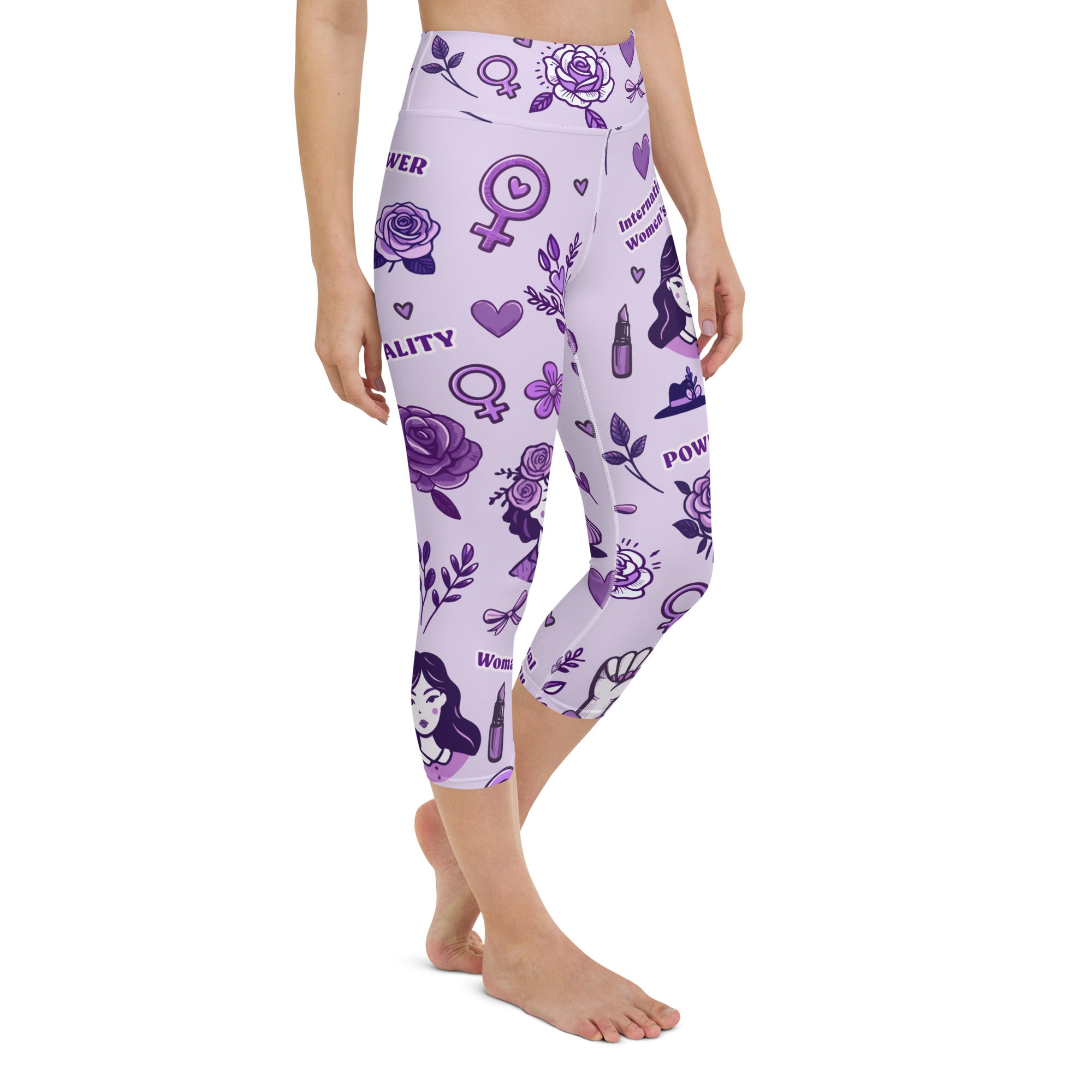 International Women's Day Yoga Capris