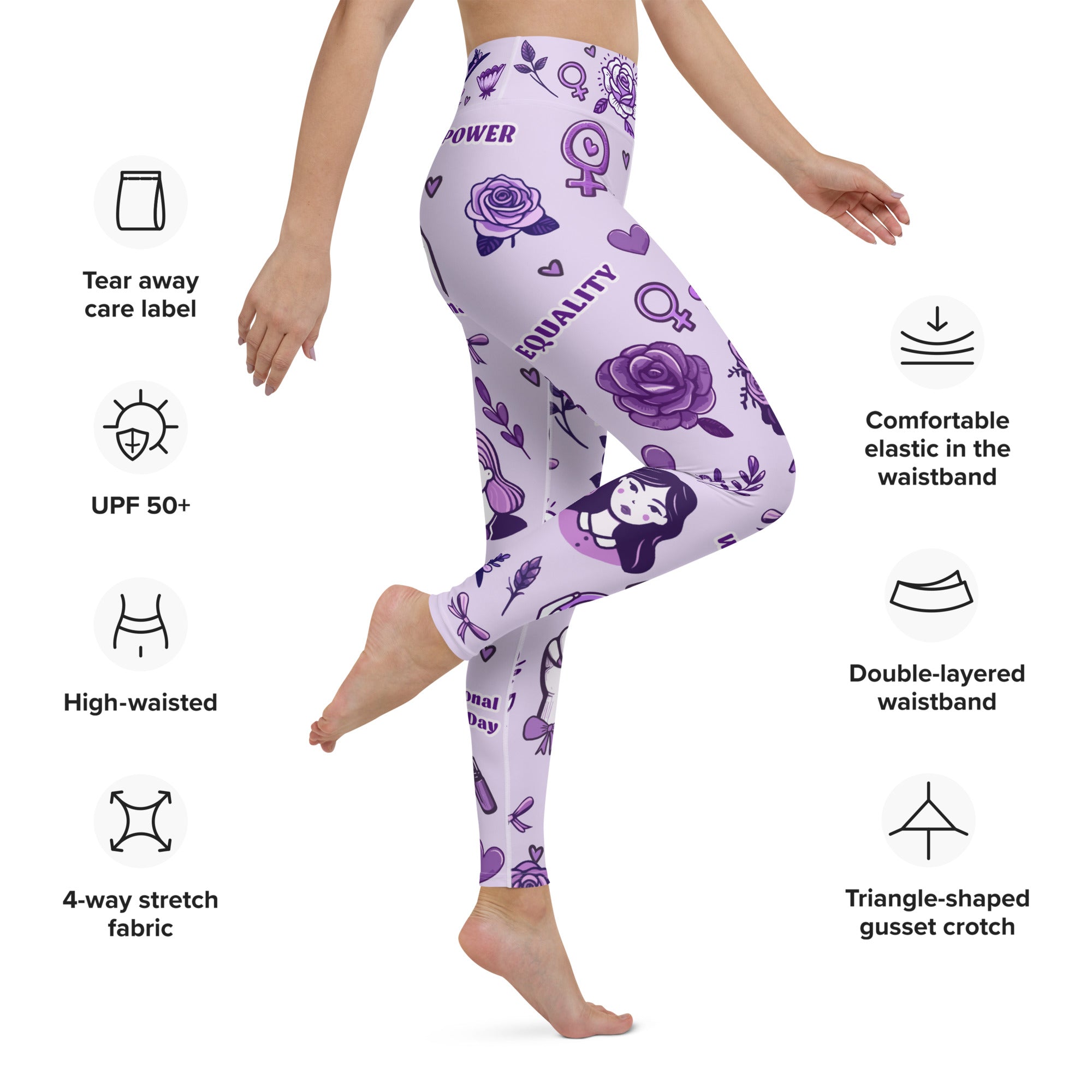 International Women's Day Yoga Leggings