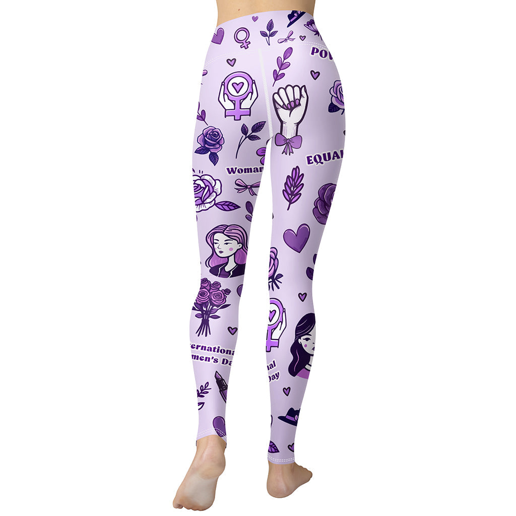 International Women's Day Yoga Leggings