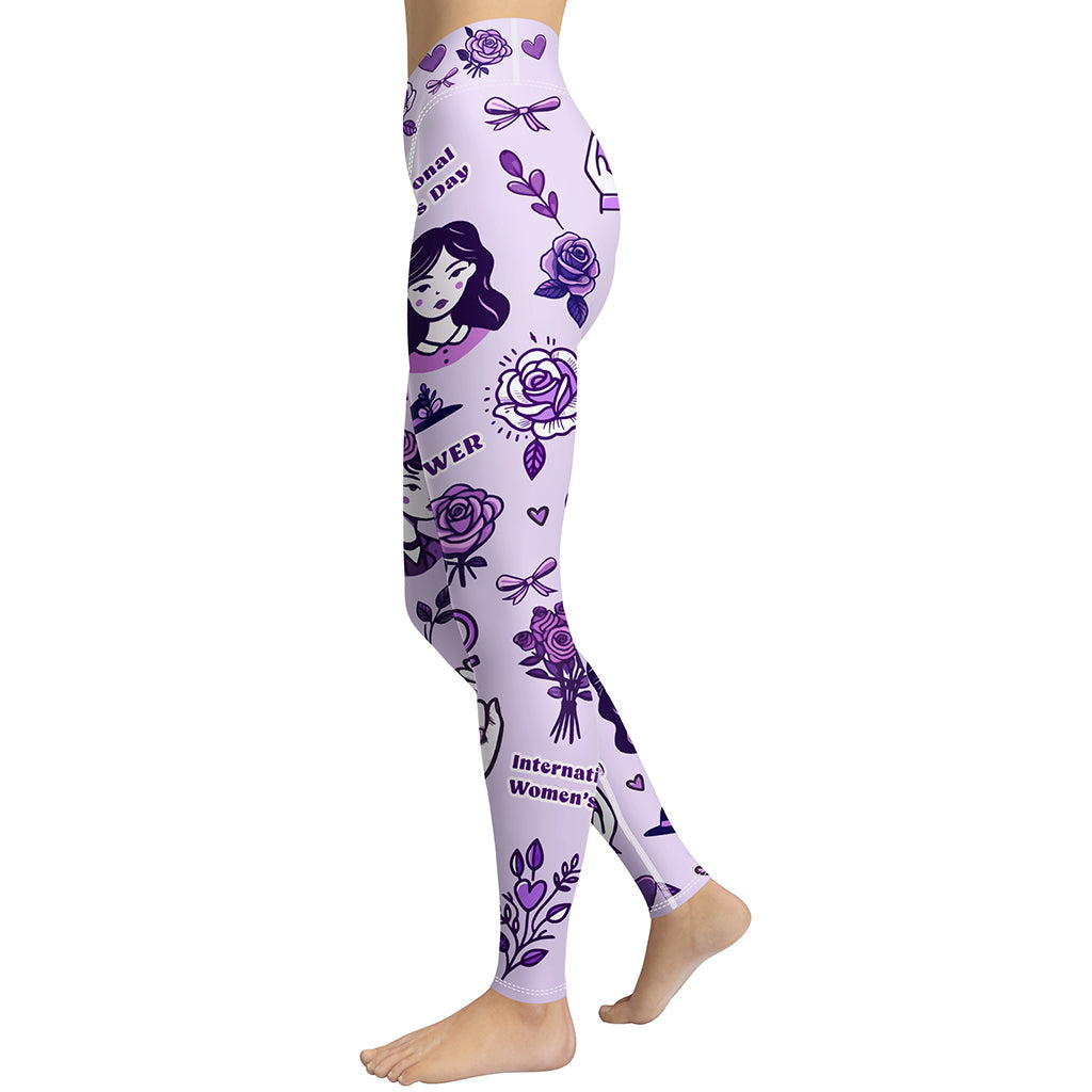 International Women's Day Yoga Leggings