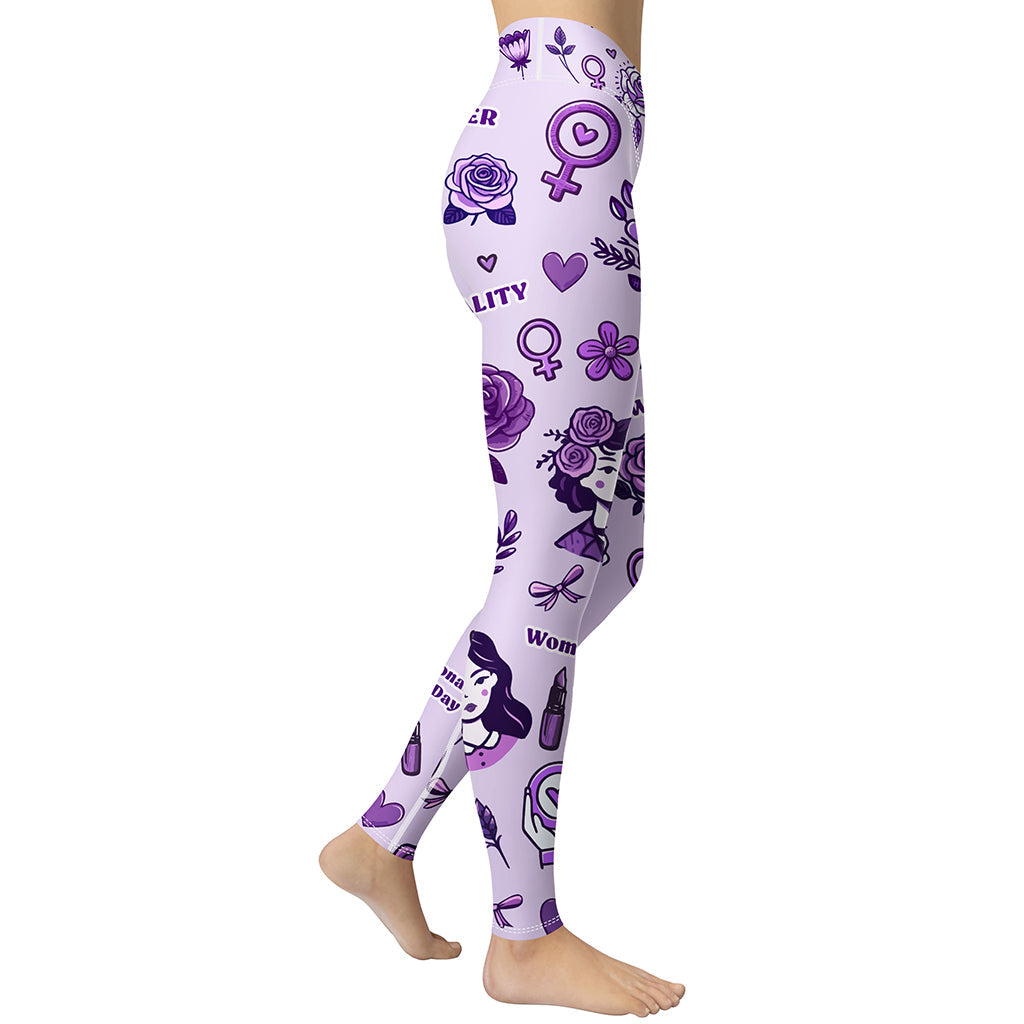 International Women's Day Yoga Leggings