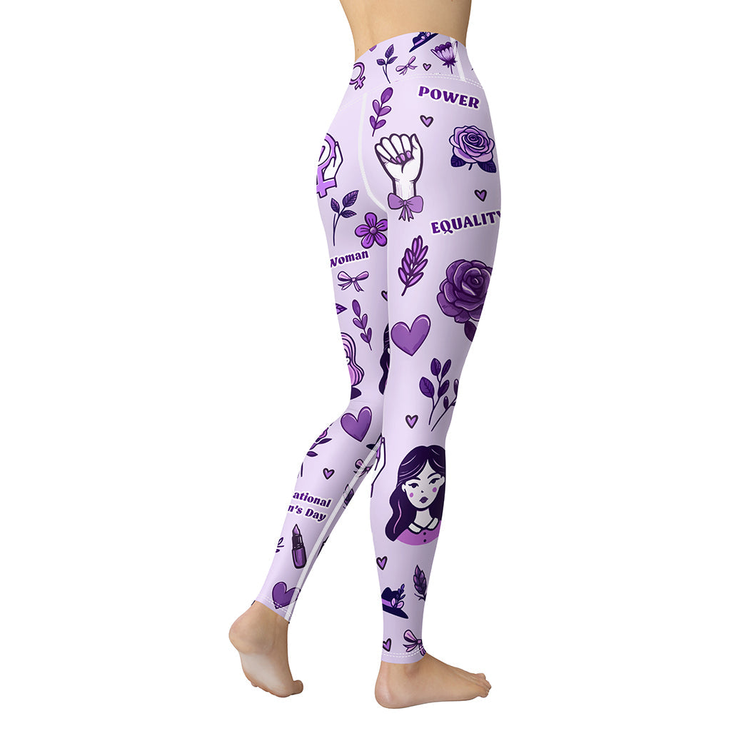 International Women's Day Yoga Leggings