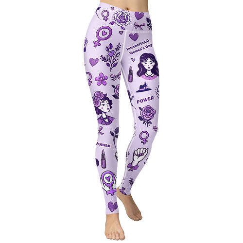 International Women's Day Yoga Leggings