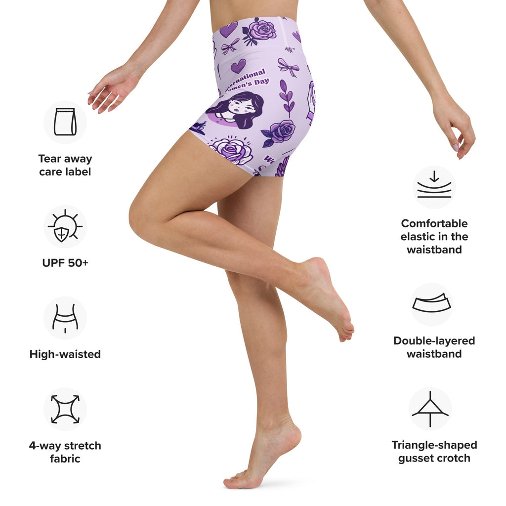 International Women's Day Yoga Shorts