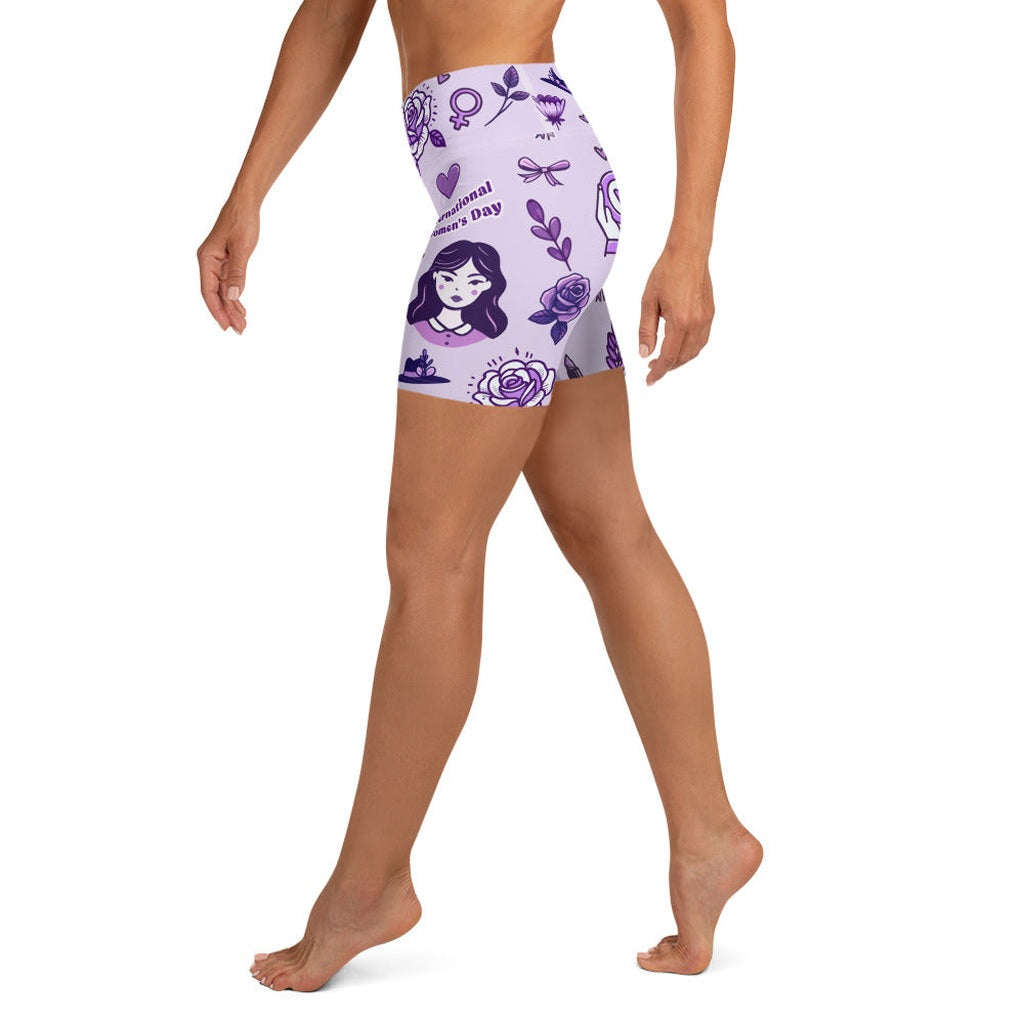 International Women's Day Yoga Shorts
