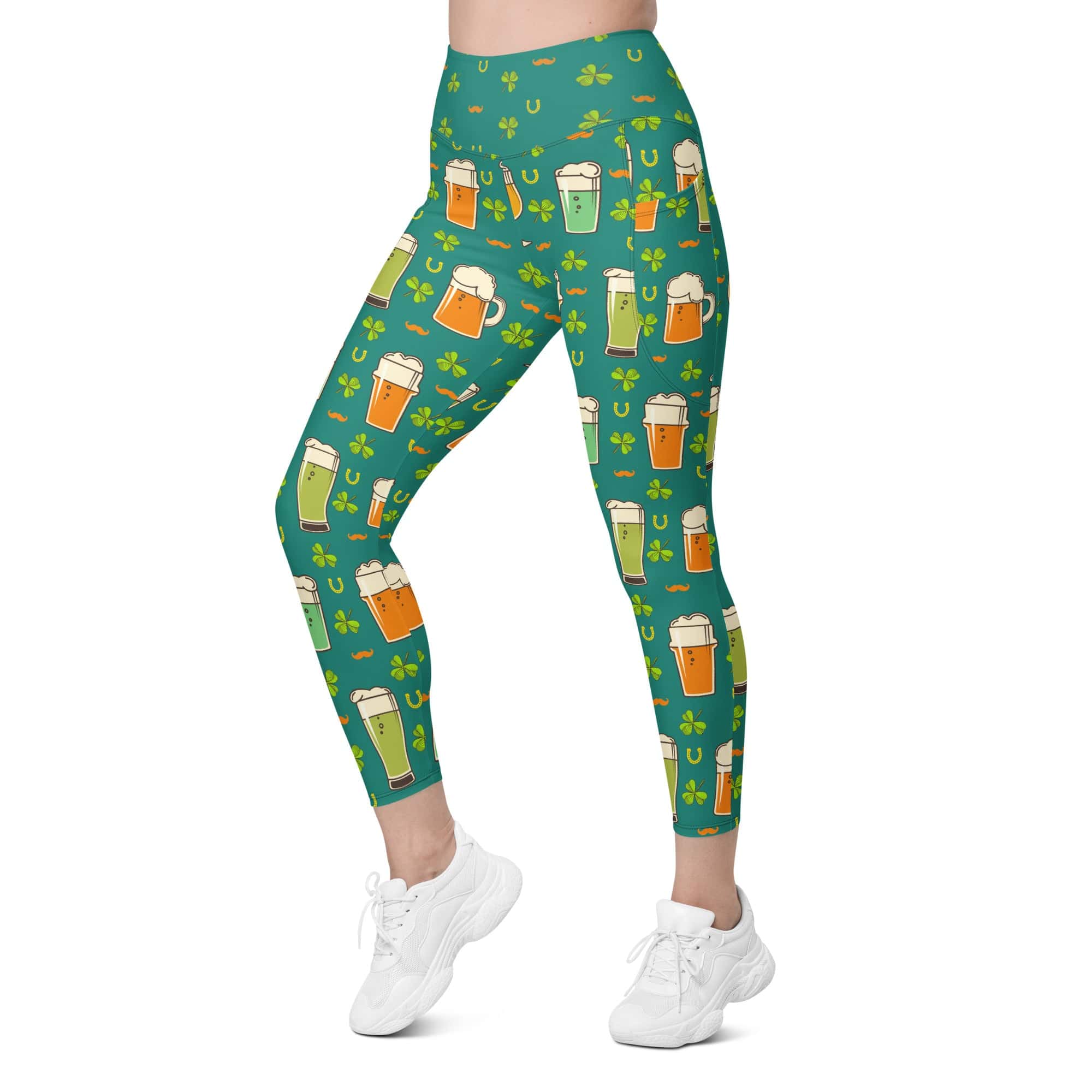 Irish Beer Leggings With Pockets