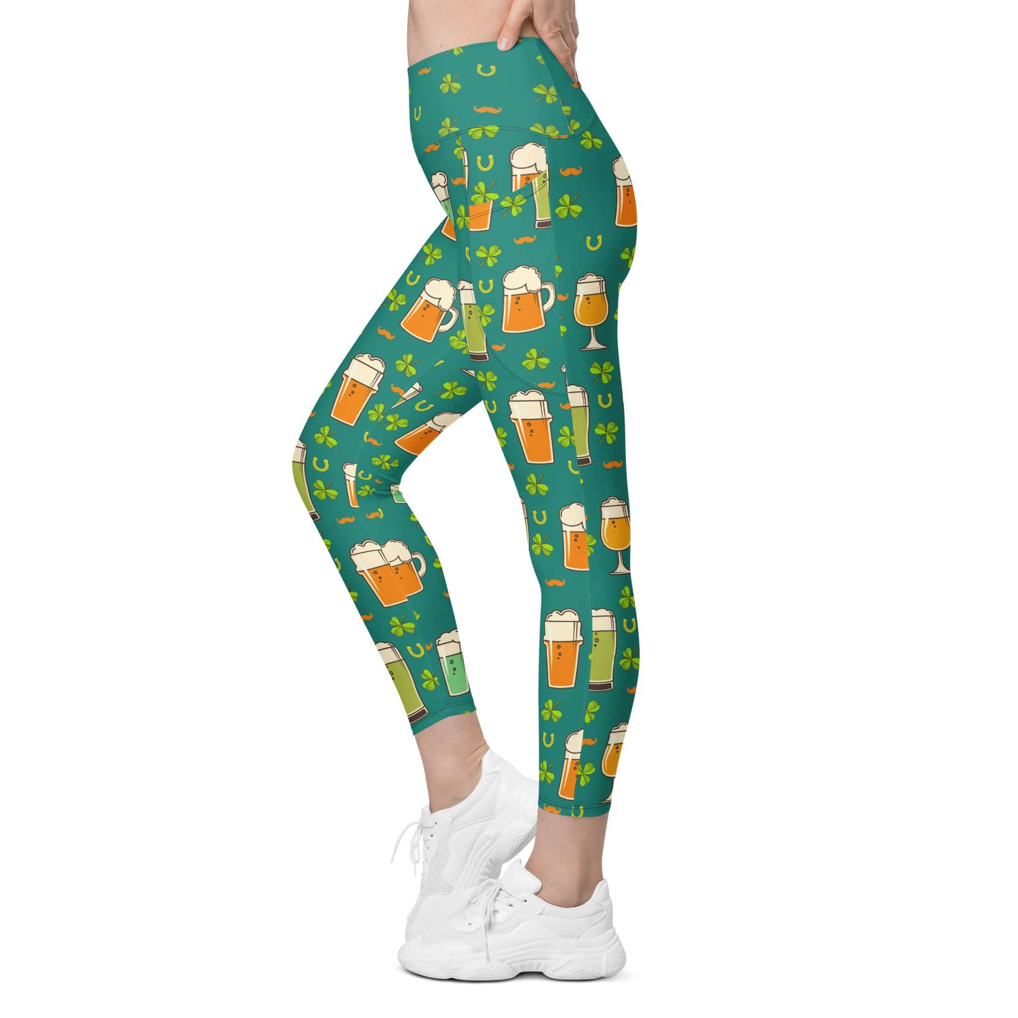 Irish Beer Leggings With Pockets