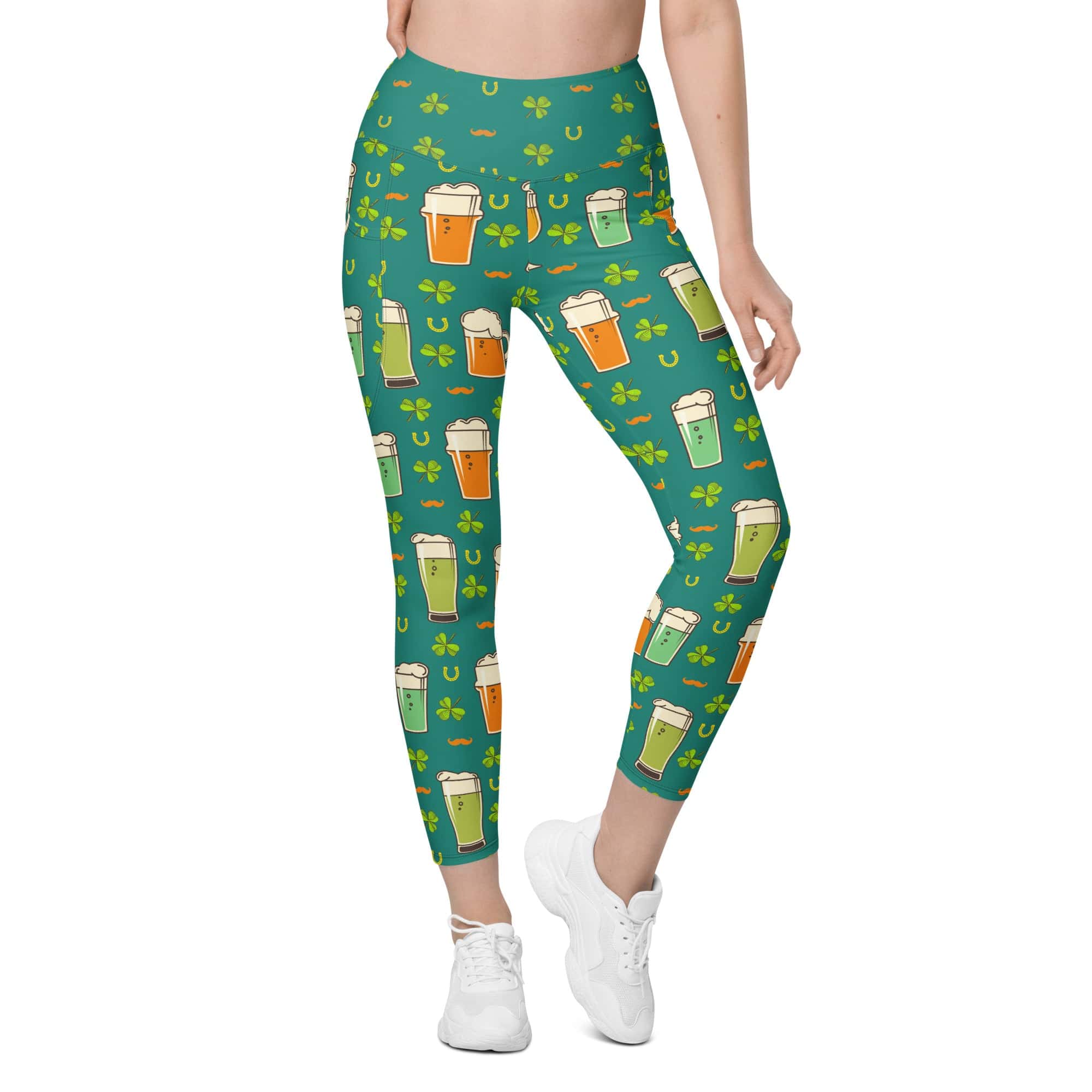 Irish Beer Leggings With Pockets