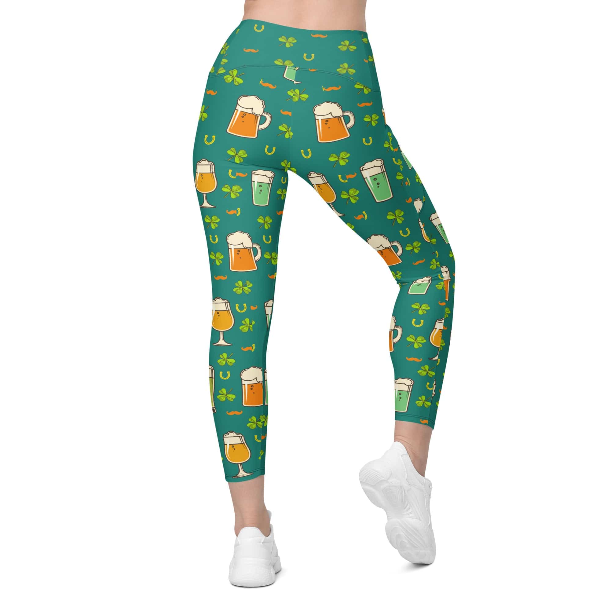 Irish Beer Leggings With Pockets