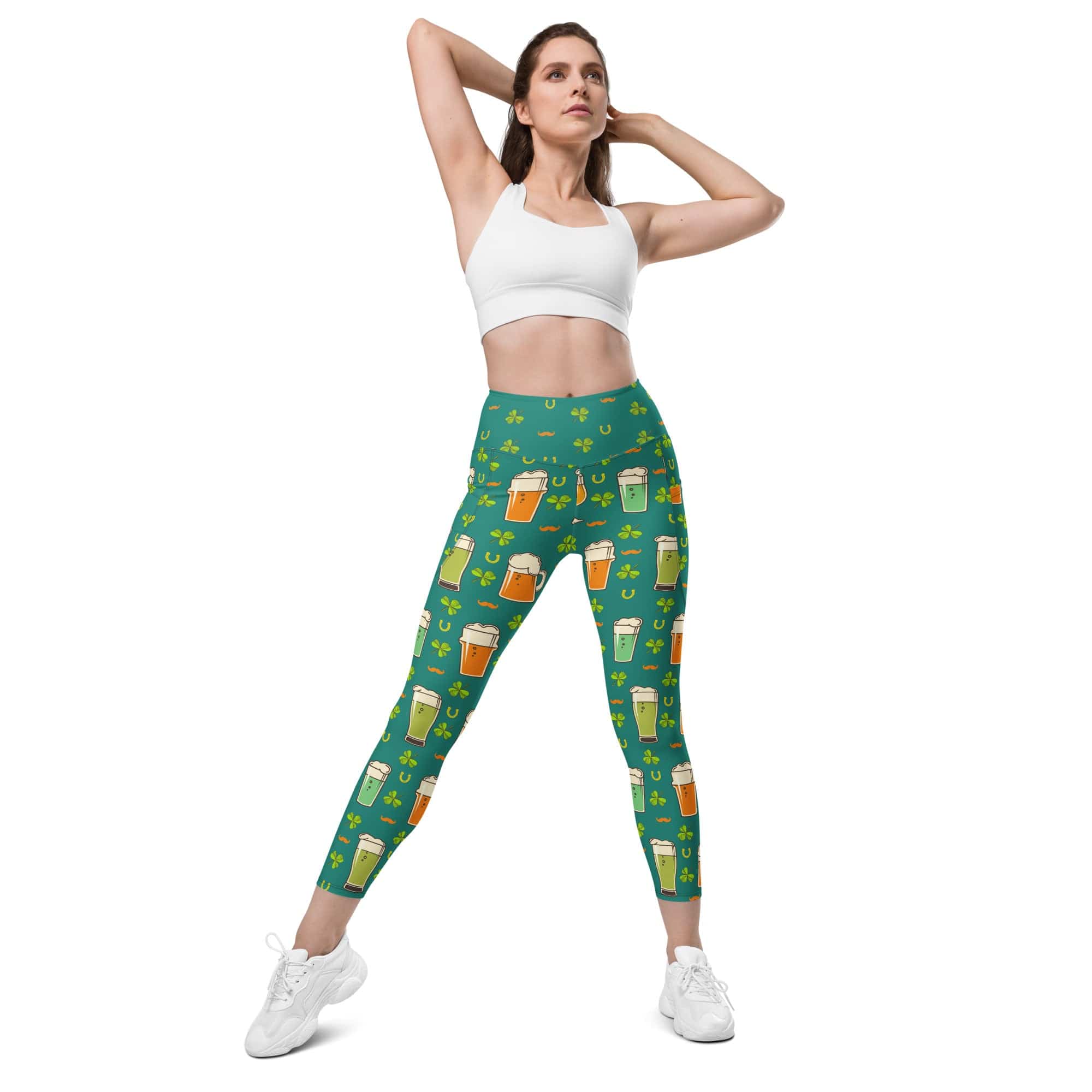 Irish Beer Leggings With Pockets