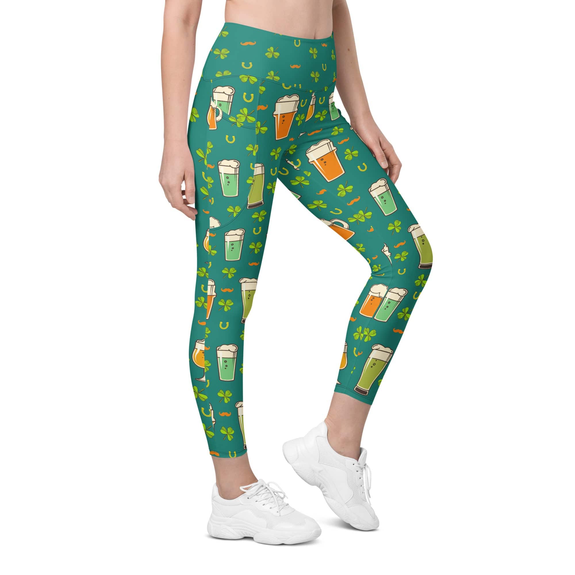 Irish Beer Leggings With Pockets