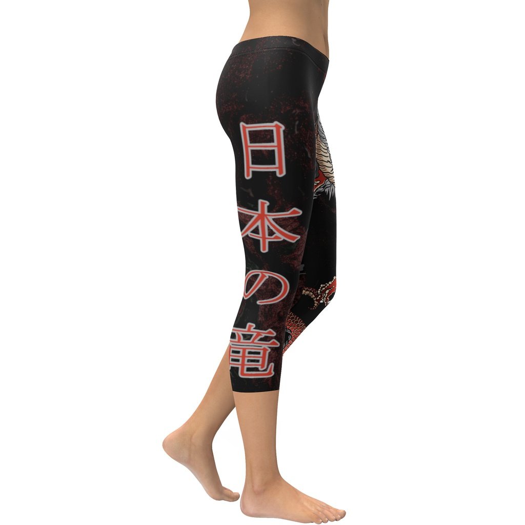 Japanese Dragon Capris
