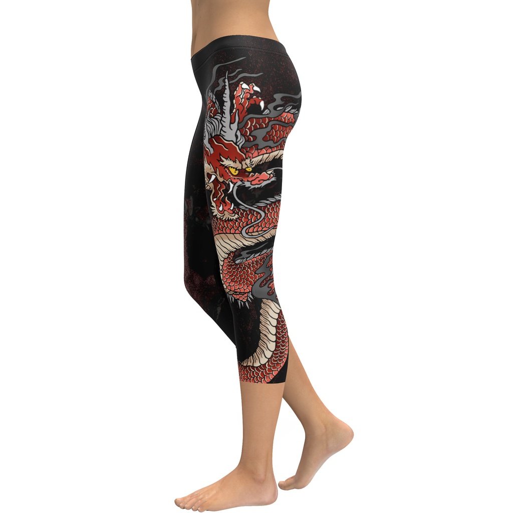 Japanese Dragon Capris