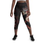 Japanese Dragon Yoga Capris