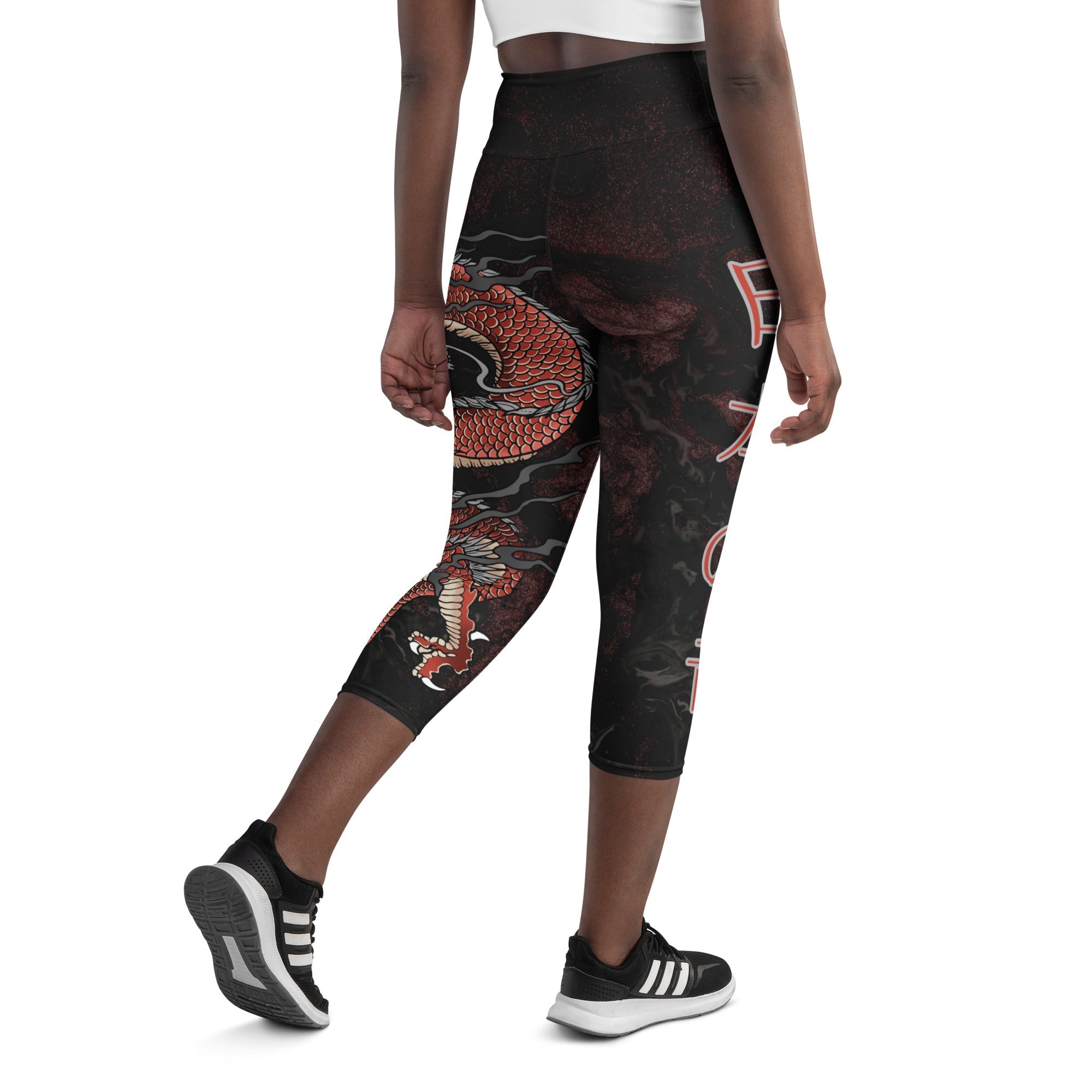 Japanese Dragon Yoga Capris