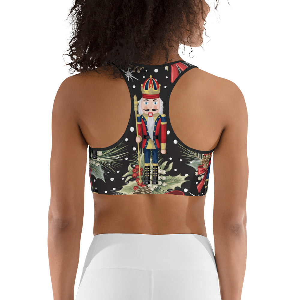 Jolly Nutcrackers Sports Bra