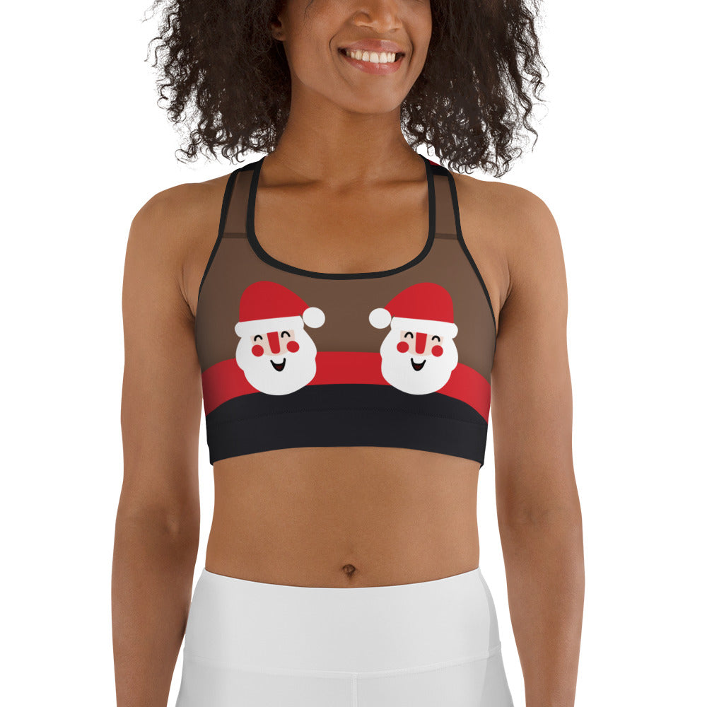 Jolly Santa Sports Bra