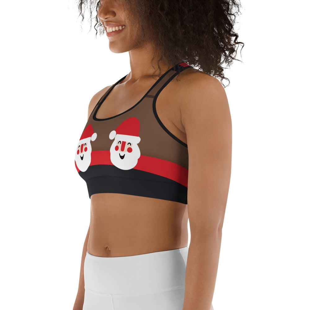 Jolly Santa Sports Bra