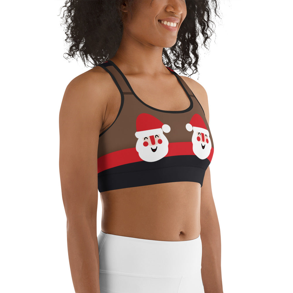 Jolly Santa Sports Bra